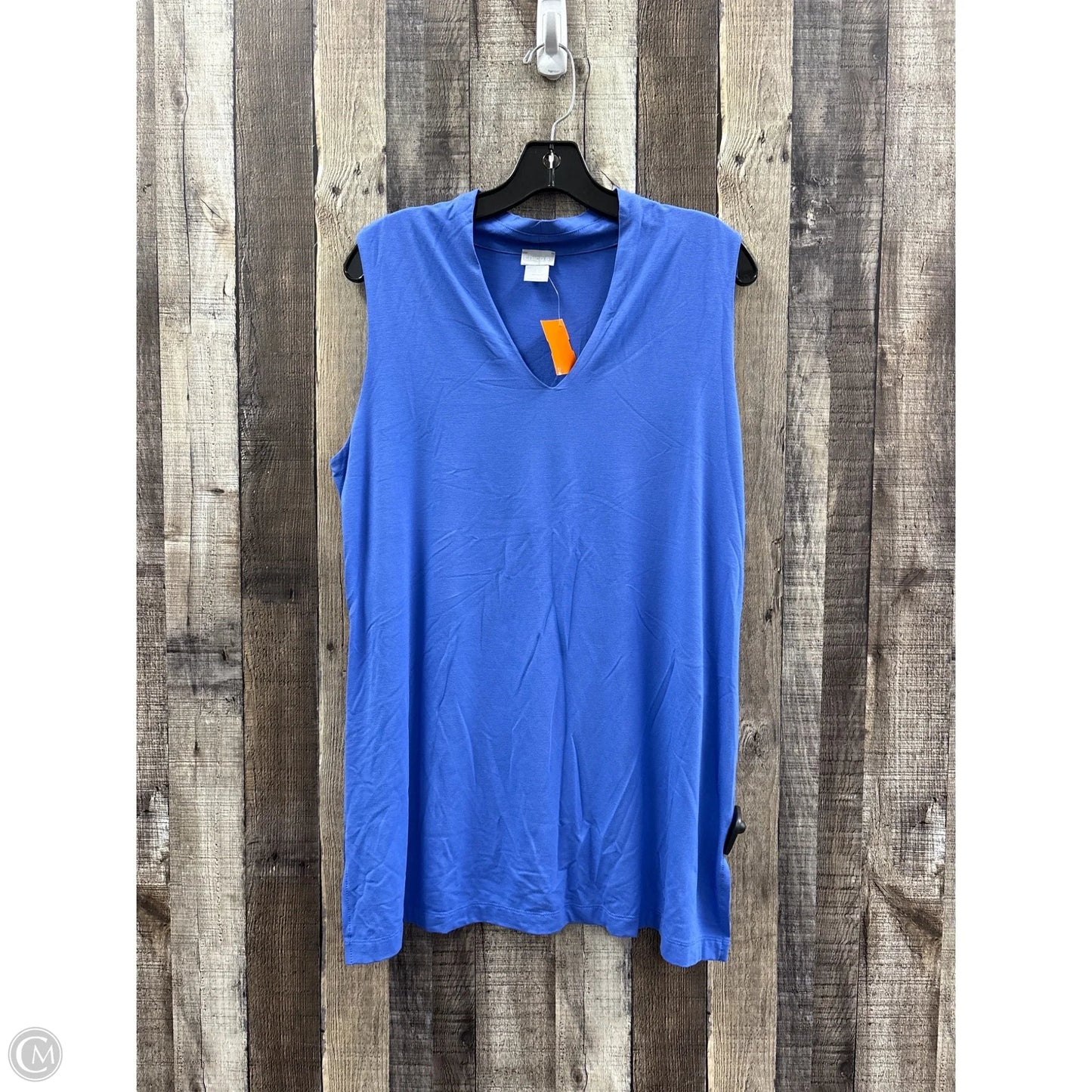 Tunic Sleeveless By Chicos In Blue, Size: M