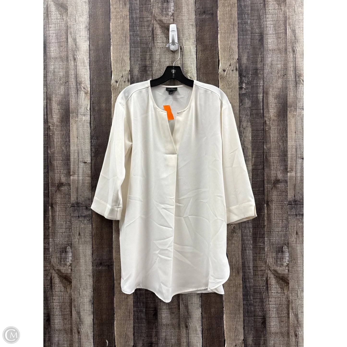 Tunic 3/4 Sleeve By J. Jill In Cream, Size: S