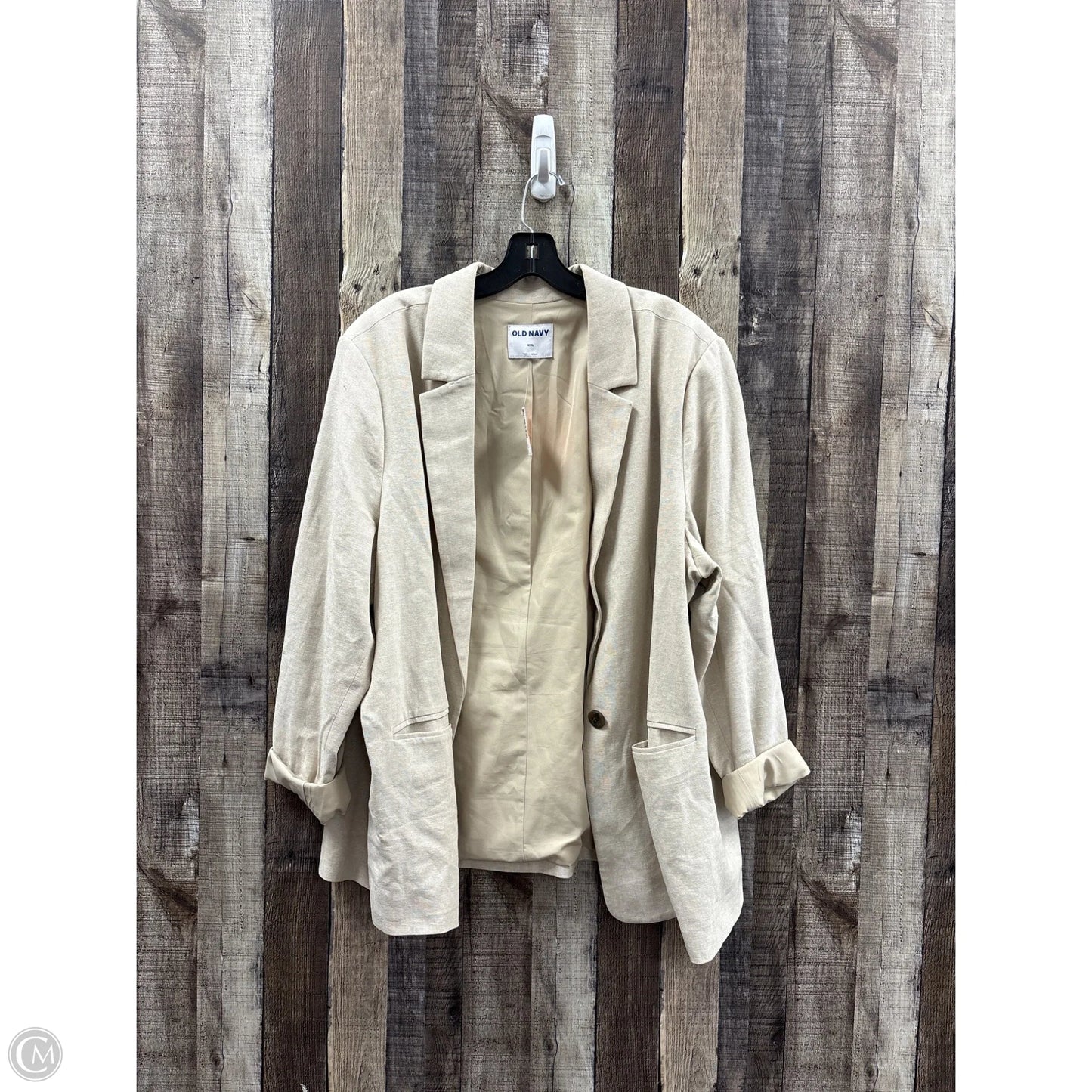 Blazer By Old Navy In Tan, Size: Xxl