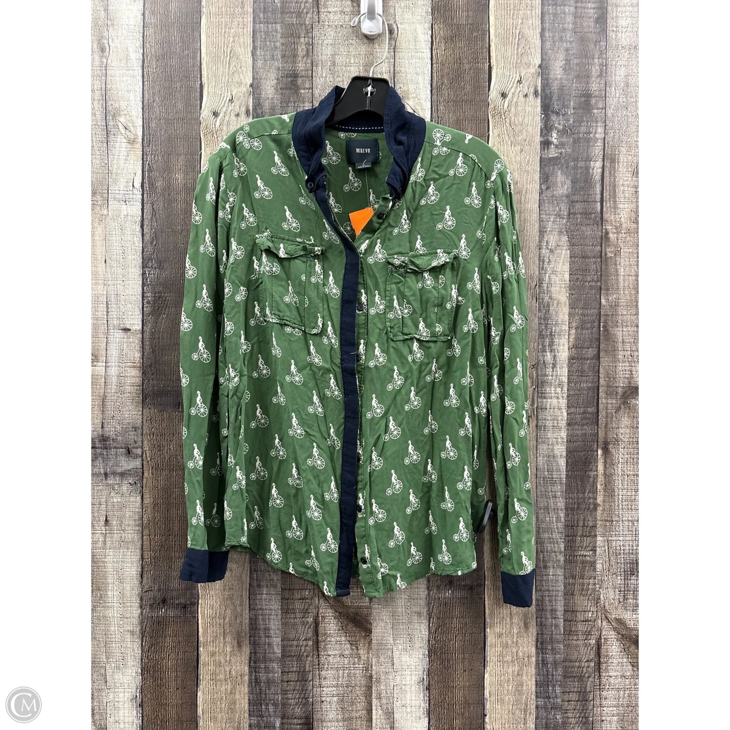 Top Long Sleeve By Maeve In Green, Size: M