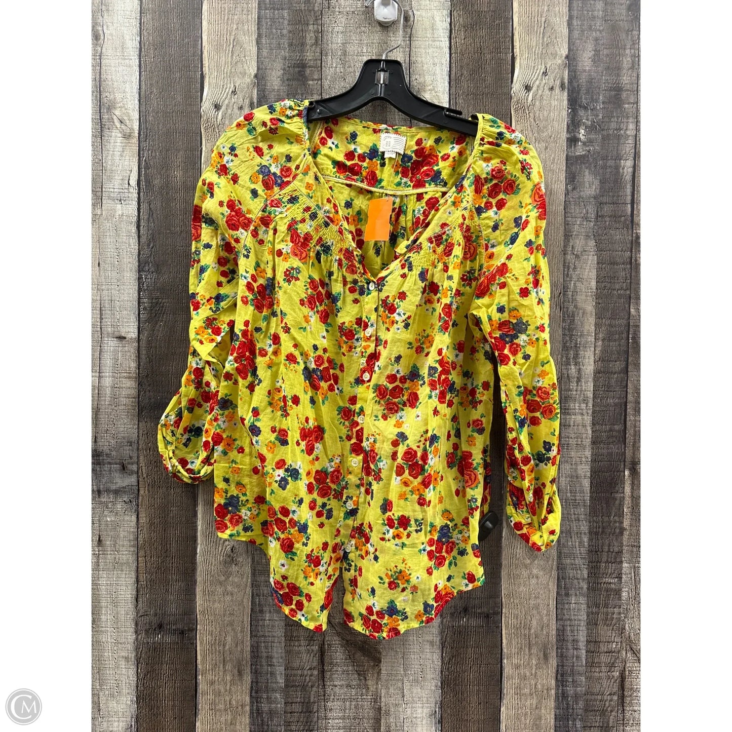 Top Long Sleeve By Postmark In Floral Print, Size: S