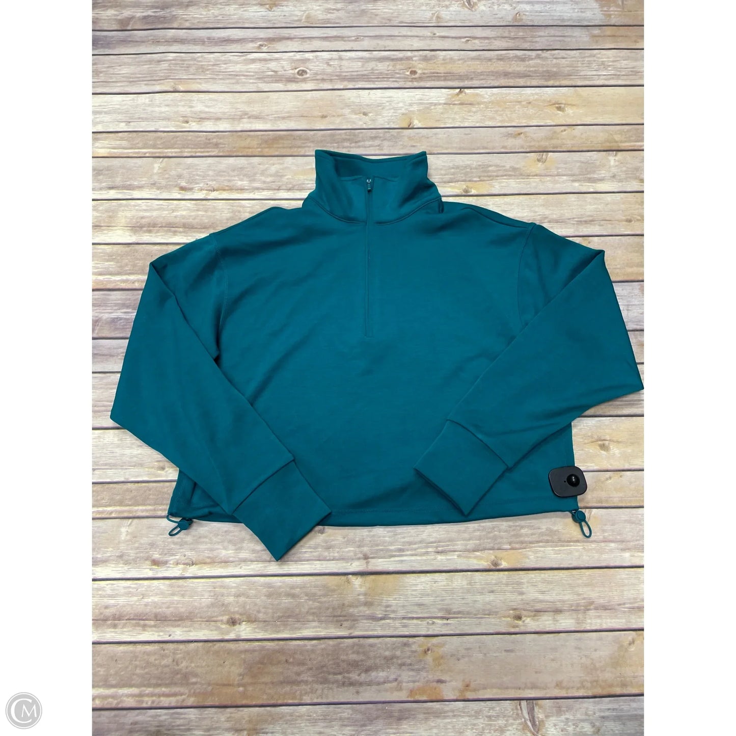 Athletic Sweatshirt Collar By Yogalicious In Green, Size: S