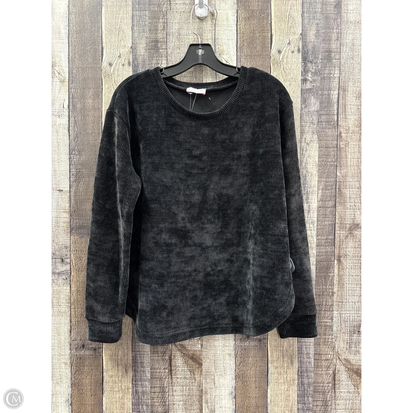 Top Long Sleeve By Pink Lily In Black, Size: M
