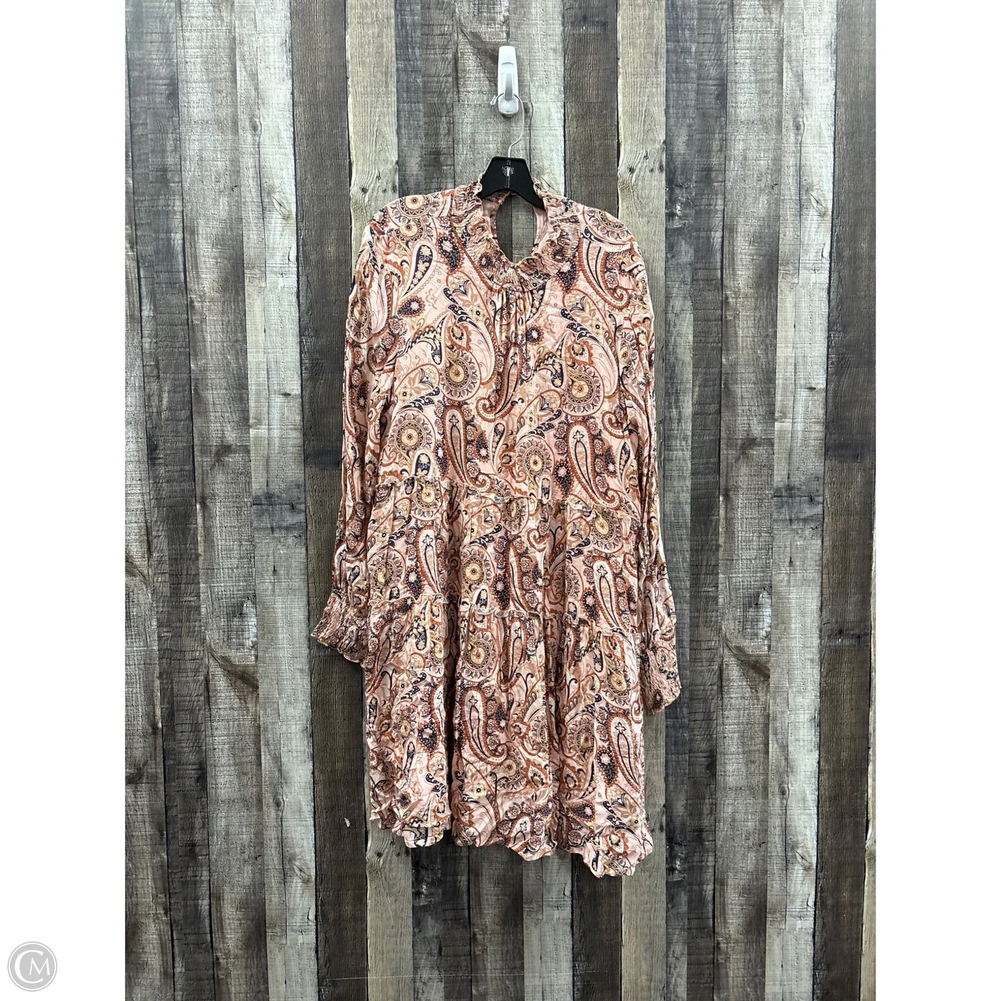 Dress Casual Midi By Anthropologie In Paisley Print, Size: Xl