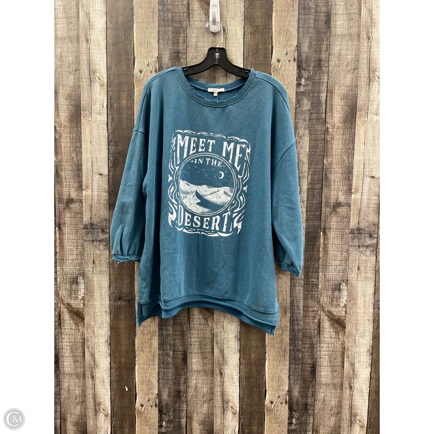 Sweater By Baevely In Blue, Size: L