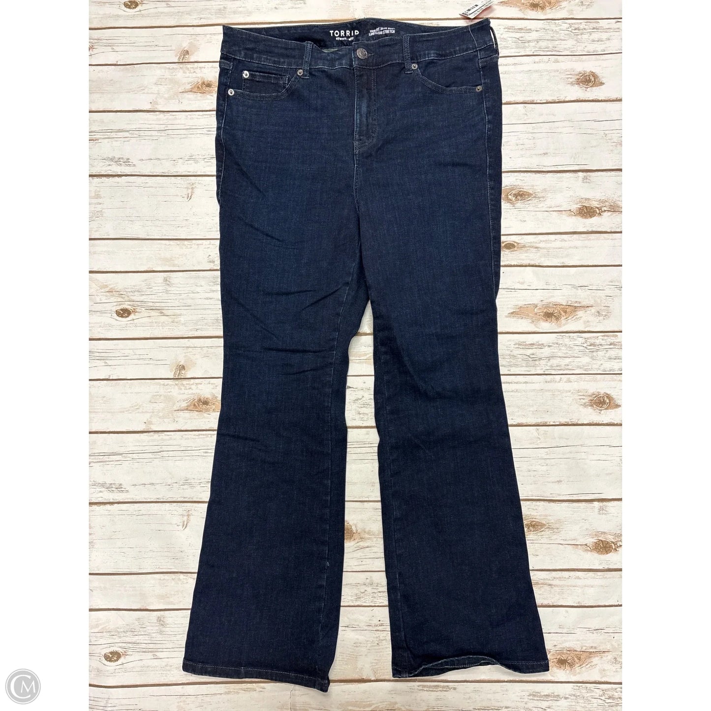Jeans Boot Cut By Torrid In Blue Denim, Size: 20