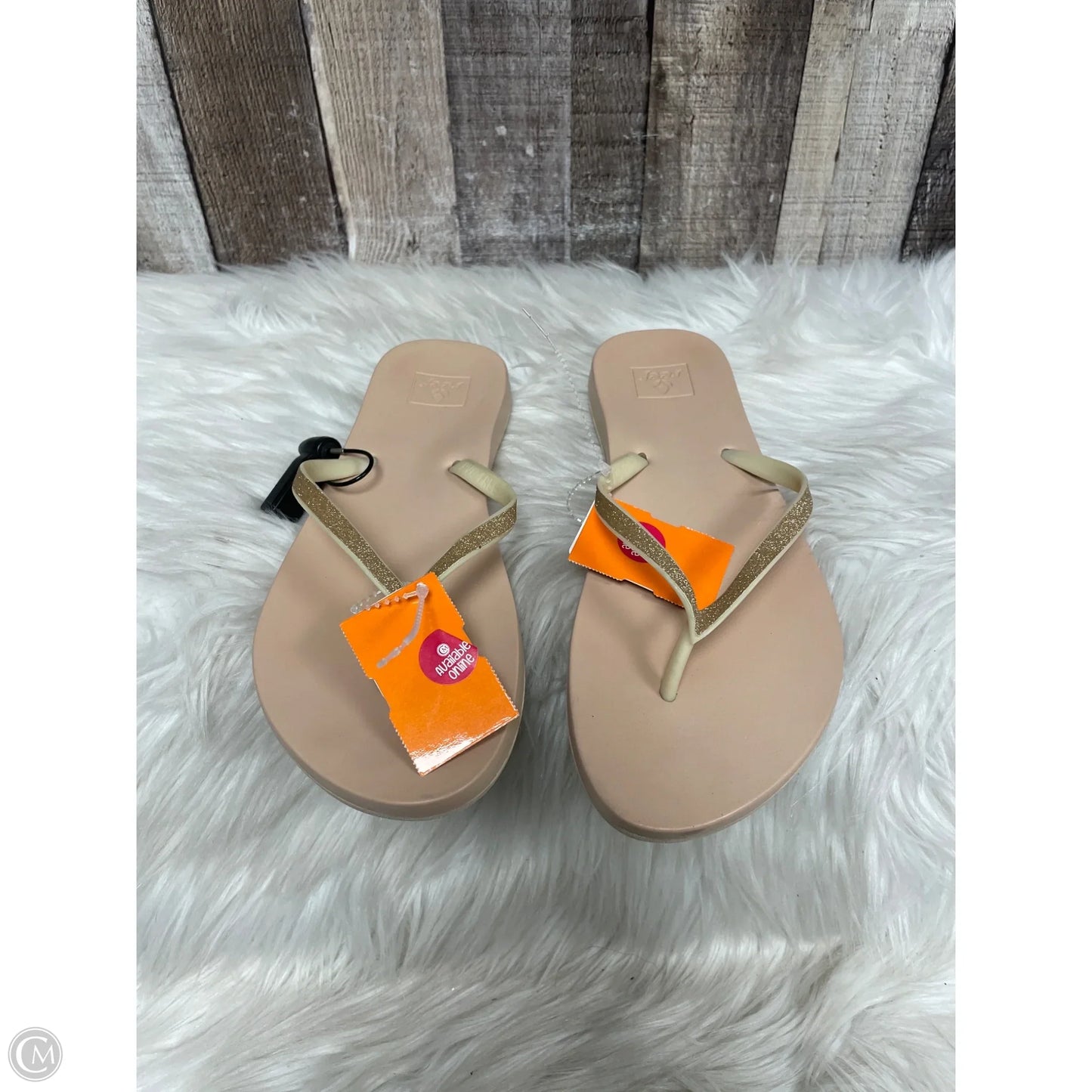 Sandals Flats By Reef In Beige, Size: 8
