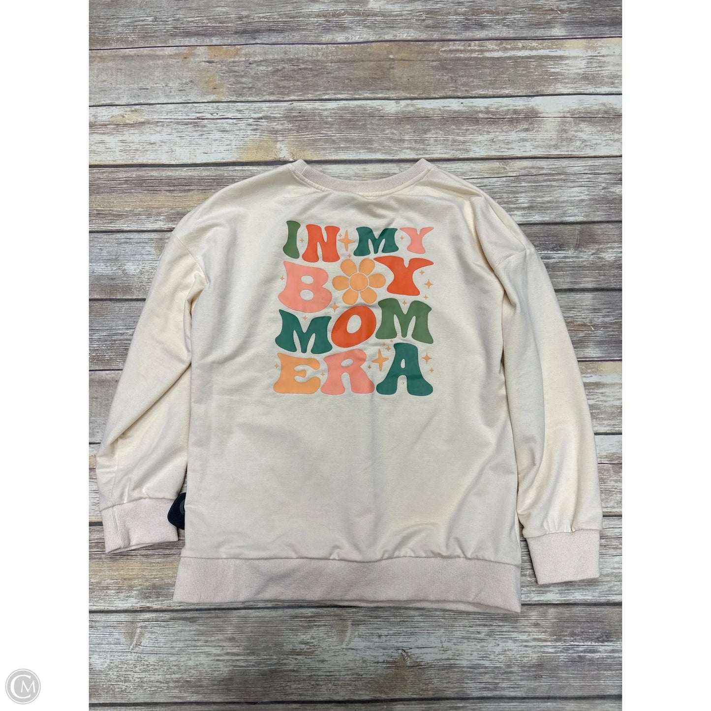 Sweatshirt Crewneck By Cmf In Cream, Size: M