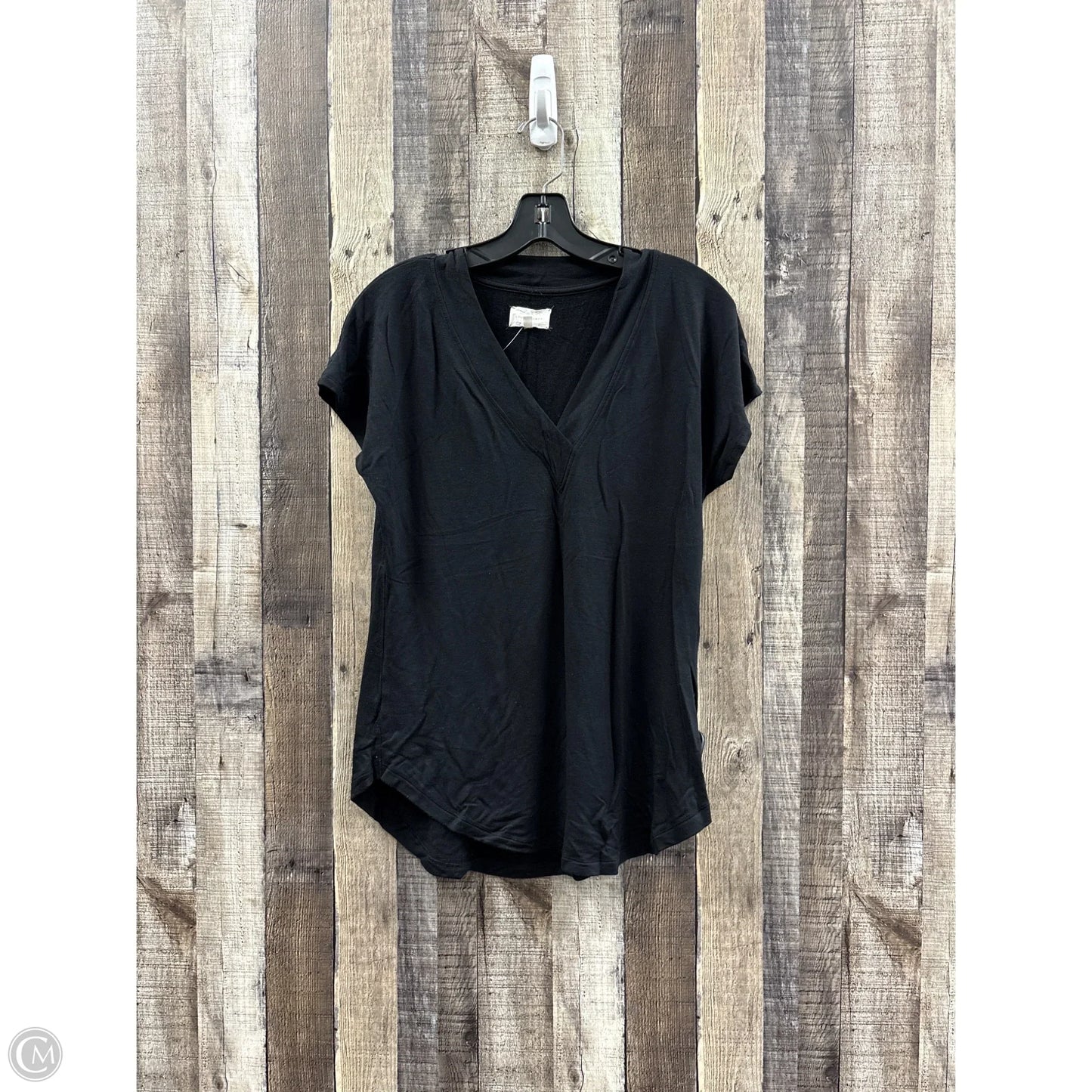 Top Short Sleeve By Lou And Grey In Black, Size: Xs