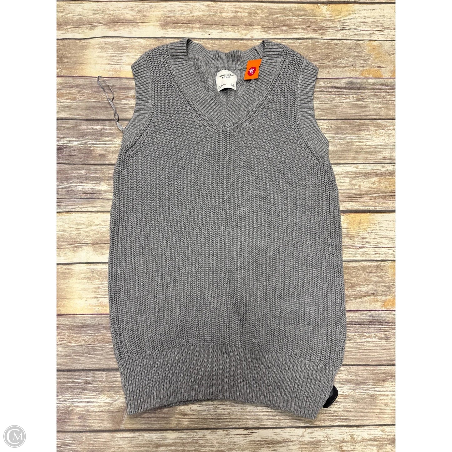 Dress Sweater By Abercrombie And Fitch In Grey, Size: S