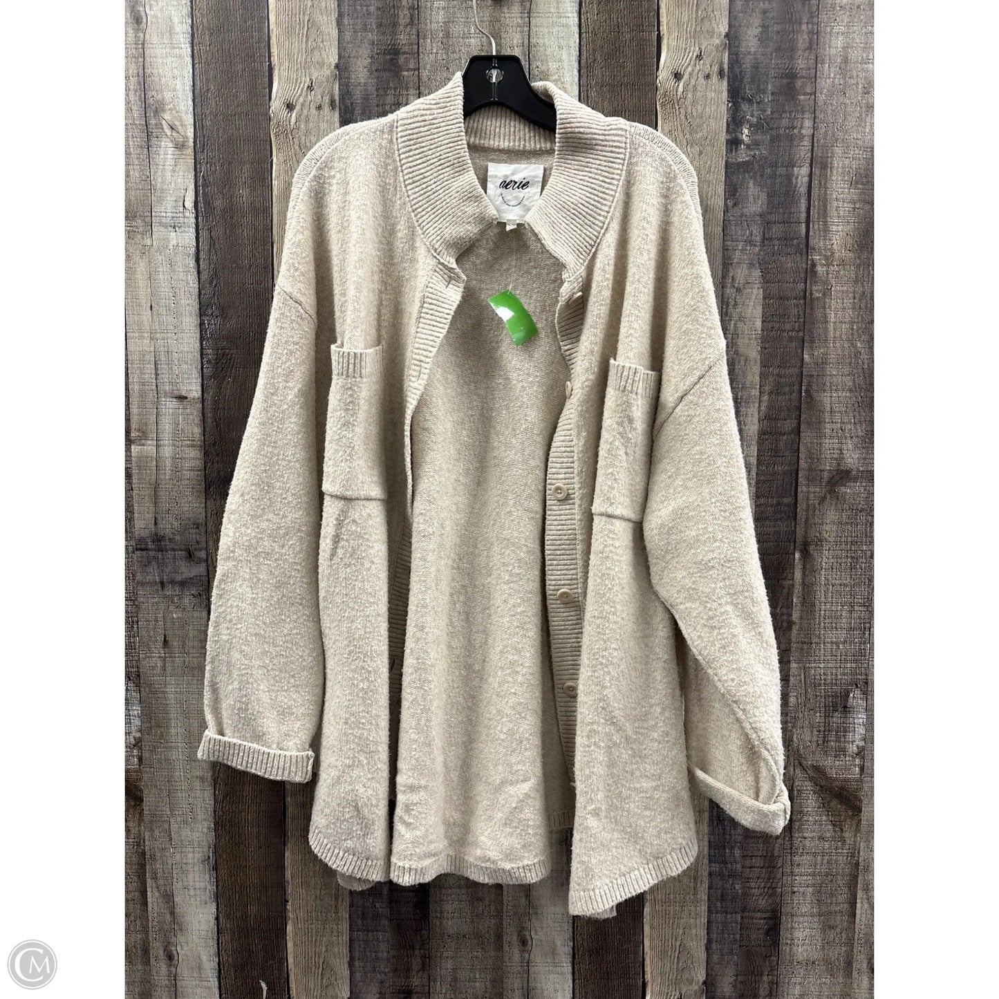 Sweater Cardigan By Aerie In Beige, Size: M