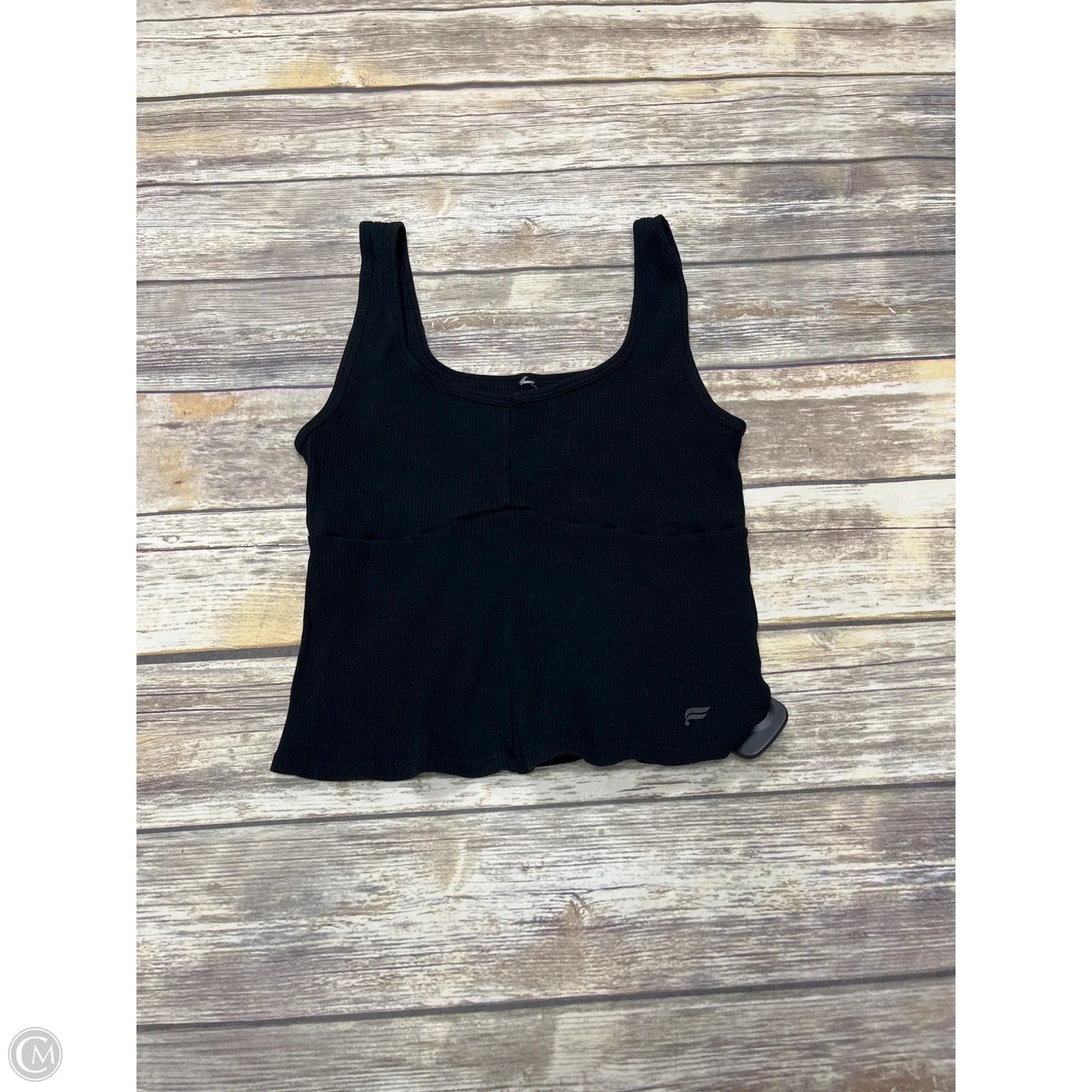 Athletic Tank Top By Fabletics In Black, Size: L