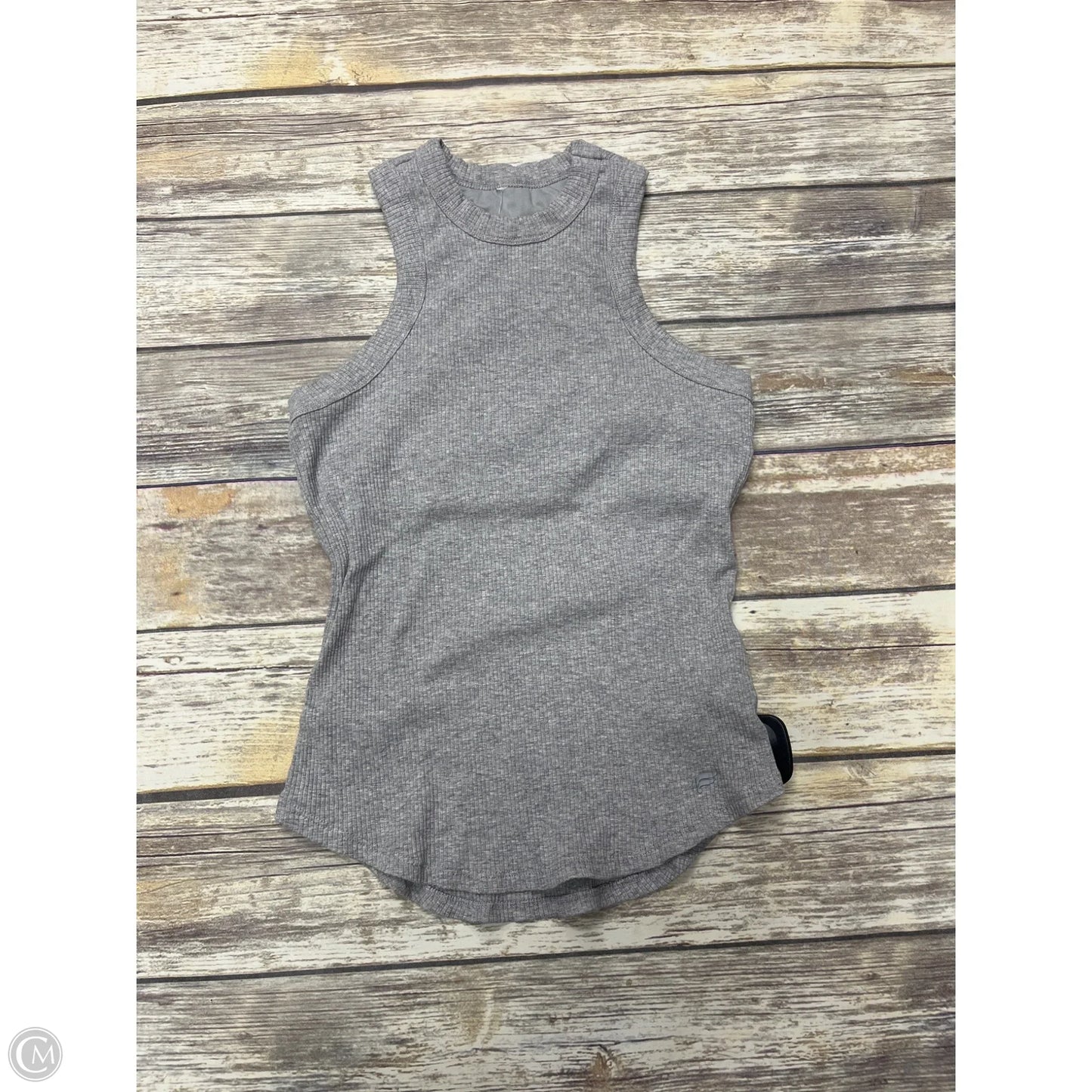 Athletic Tank Top By Fabletics In Grey, Size: M