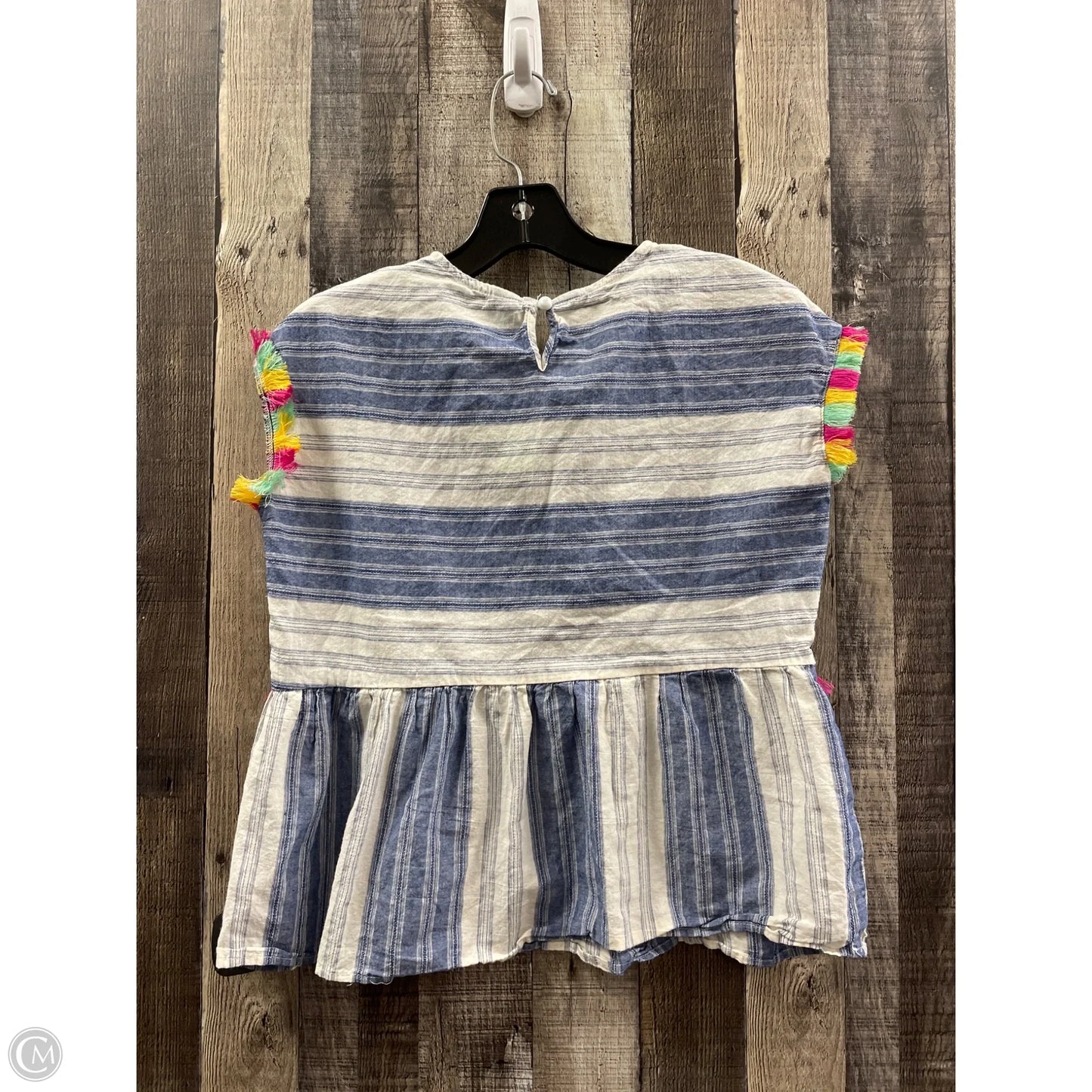Top Short Sleeve By Shein In Blue, Size: S