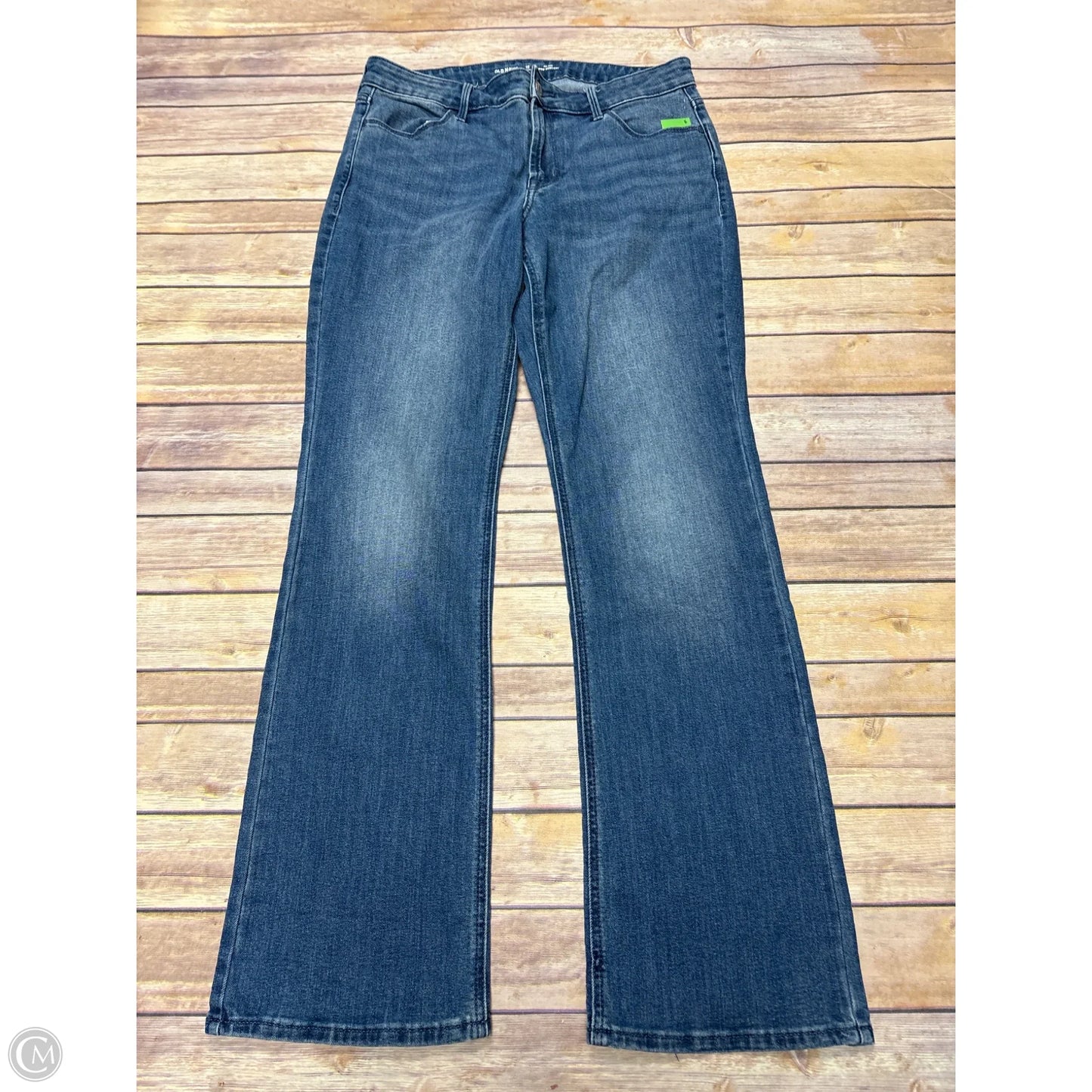 Jeans Straight By Old Navy In Blue Denim, Size: 10l