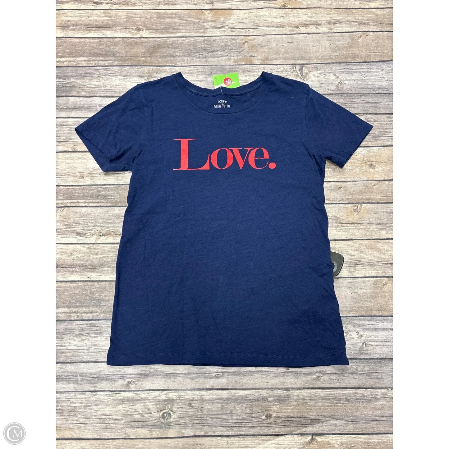 Top Short Sleeve Basic By J. Crew In Blue, Size: Xs