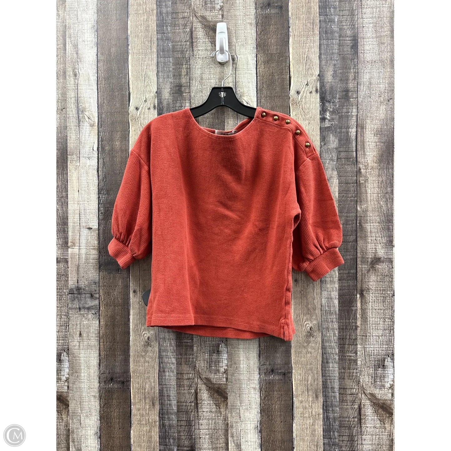 Top Short Sleeve By Cme In Orange, Size: Xs