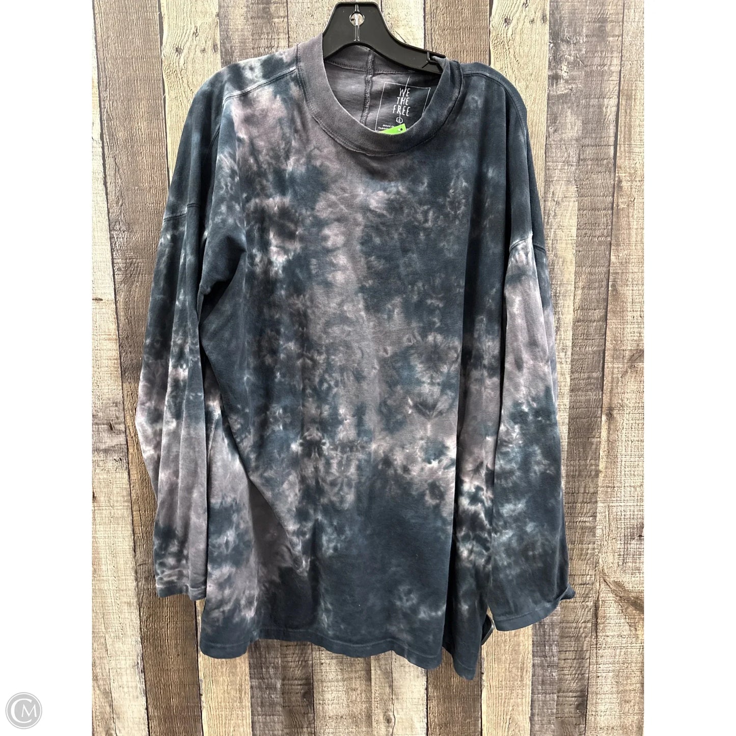 Tunic Long Sleeve By We The Free In Tie Dye Print, Size: L