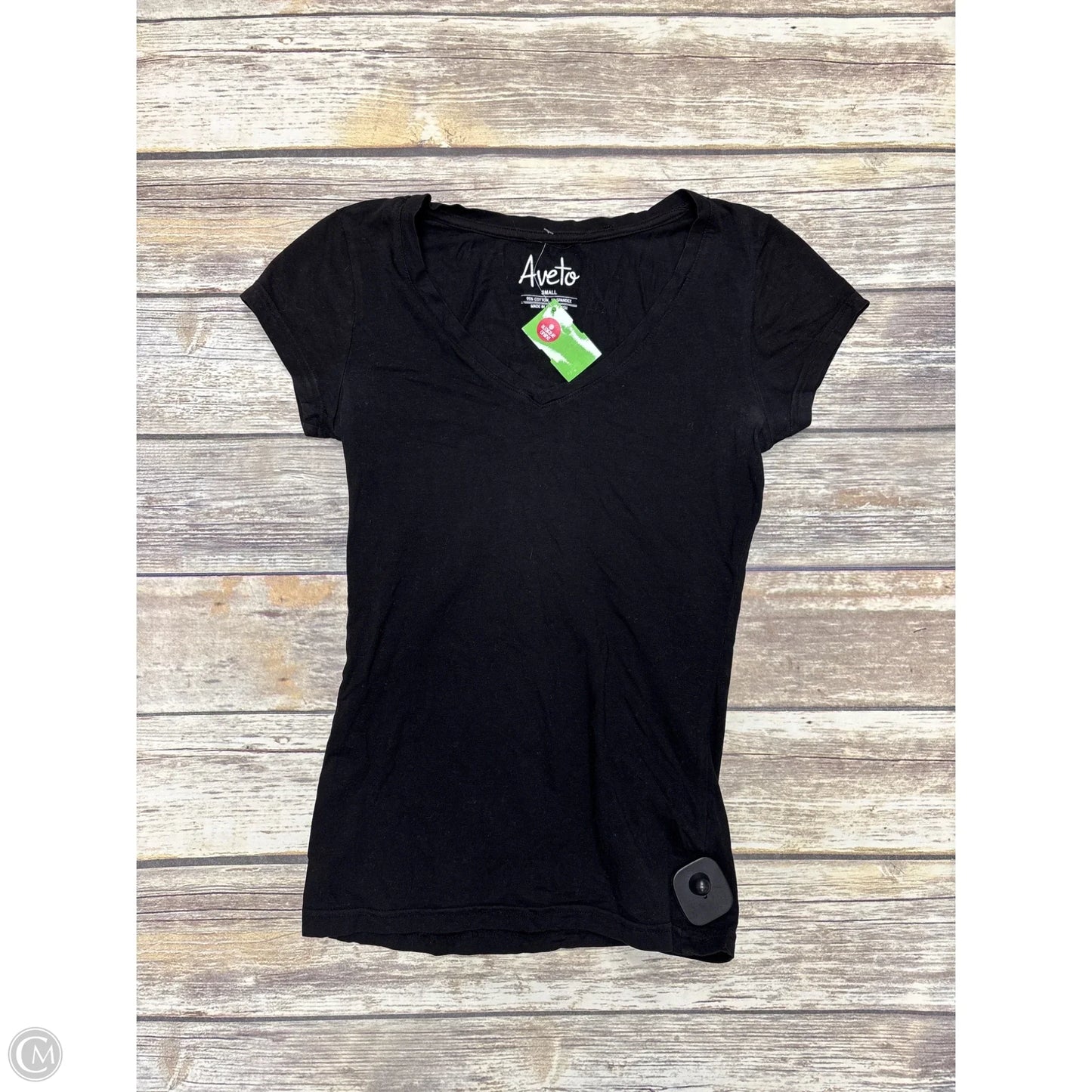 Top Short Sleeve Basic By Cme In Black, Size: S