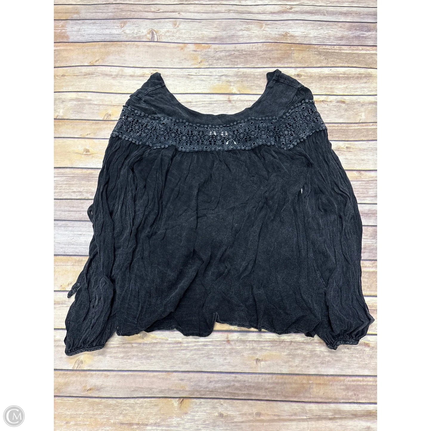 Top Long Sleeve By Altard State In Black, Size: M
