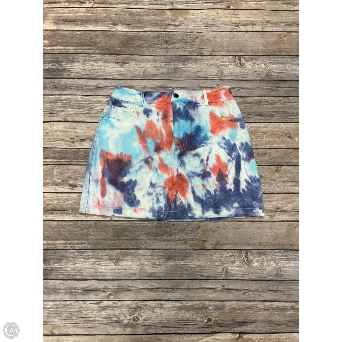 Skirt Mini & Short By Cme In Tie Dye Print, Size: S