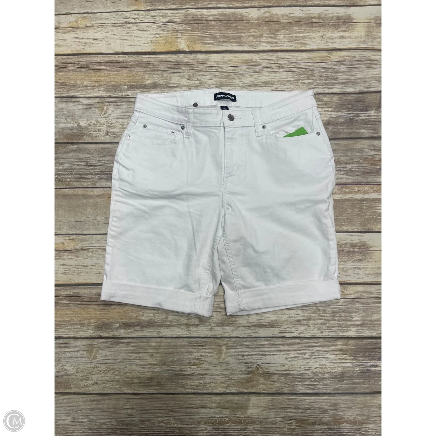 Shorts By Dkny In White Denim, Size: 14
