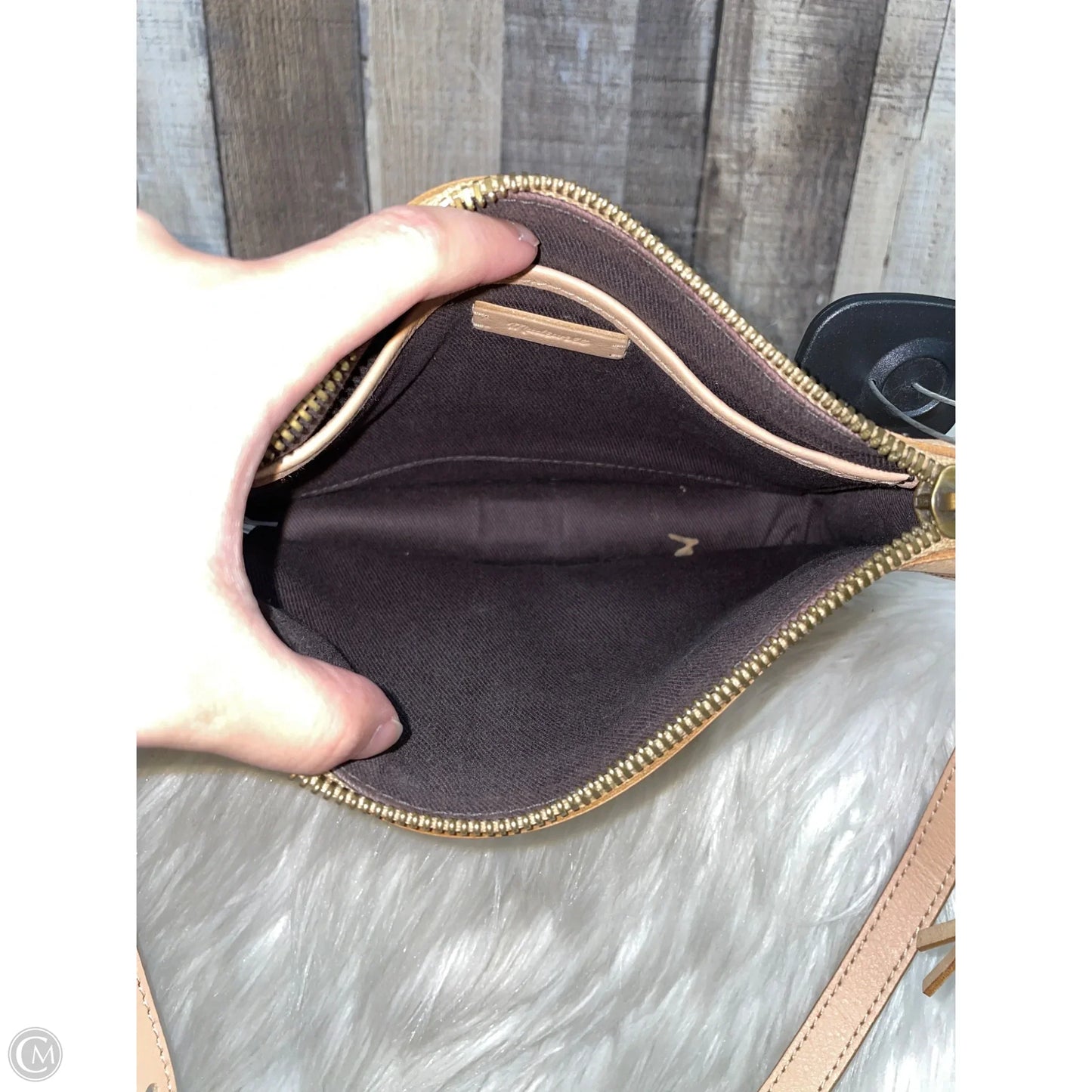 Crossbody Leather By Madewell, Size: Medium