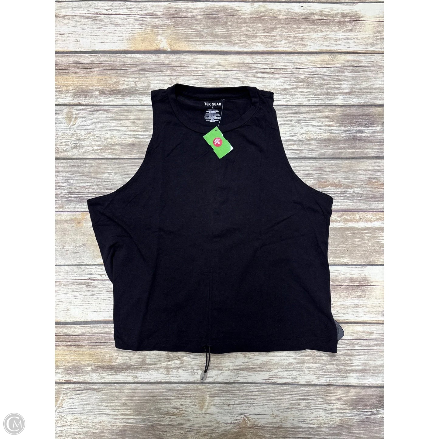 Athletic Tank Top By Tek Gear In Black, Size: L
