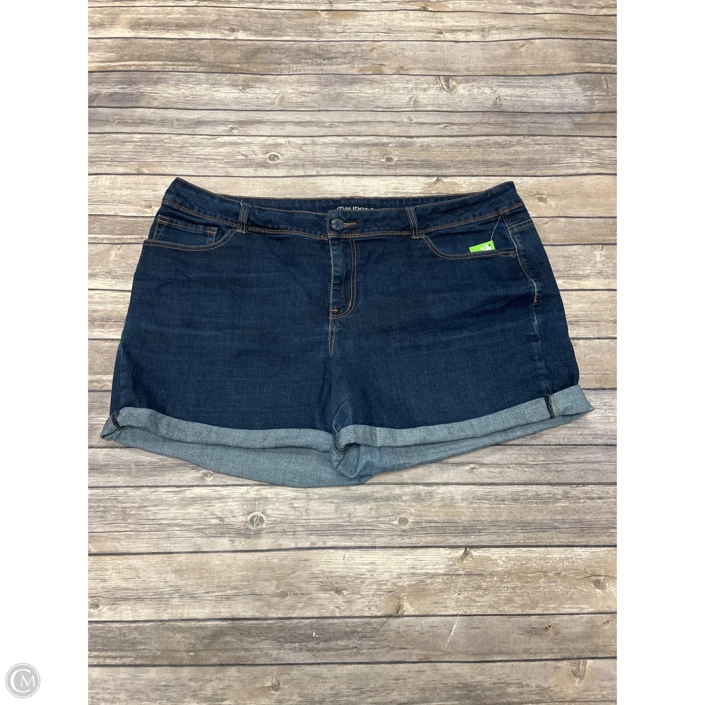 Shorts By Maurices In Blue Denim, Size: 22