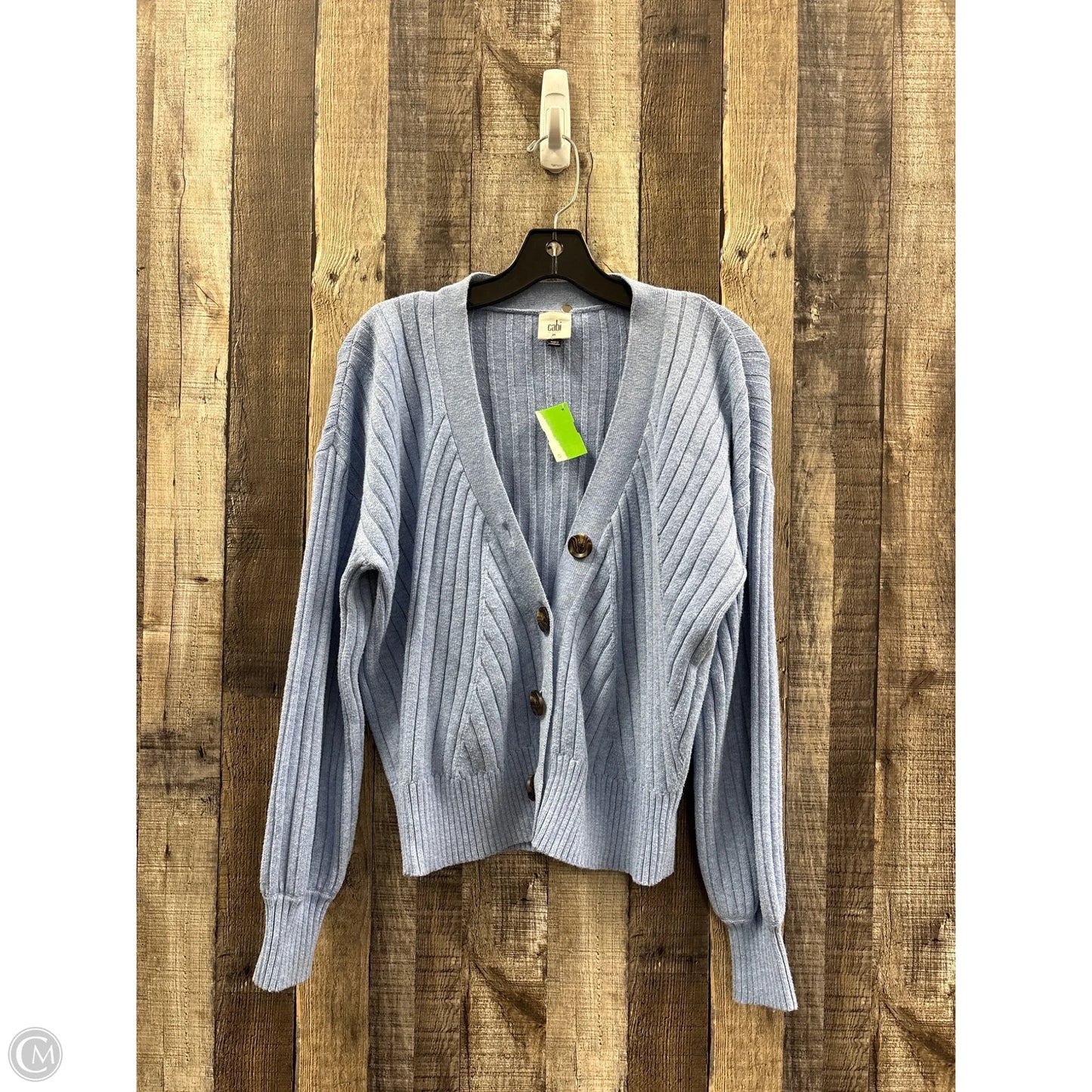 Sweater Cardigan By Cabi In Blue, Size: M