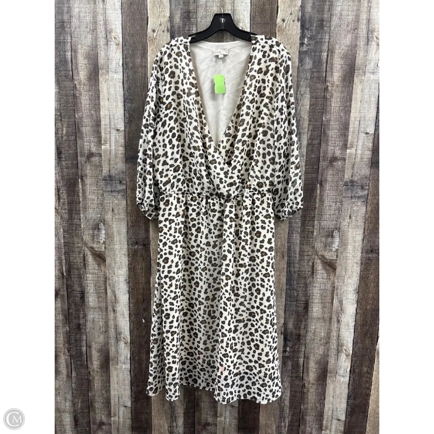 Dress Casual Maxi By Loft In Animal Print, Size: Xxl
