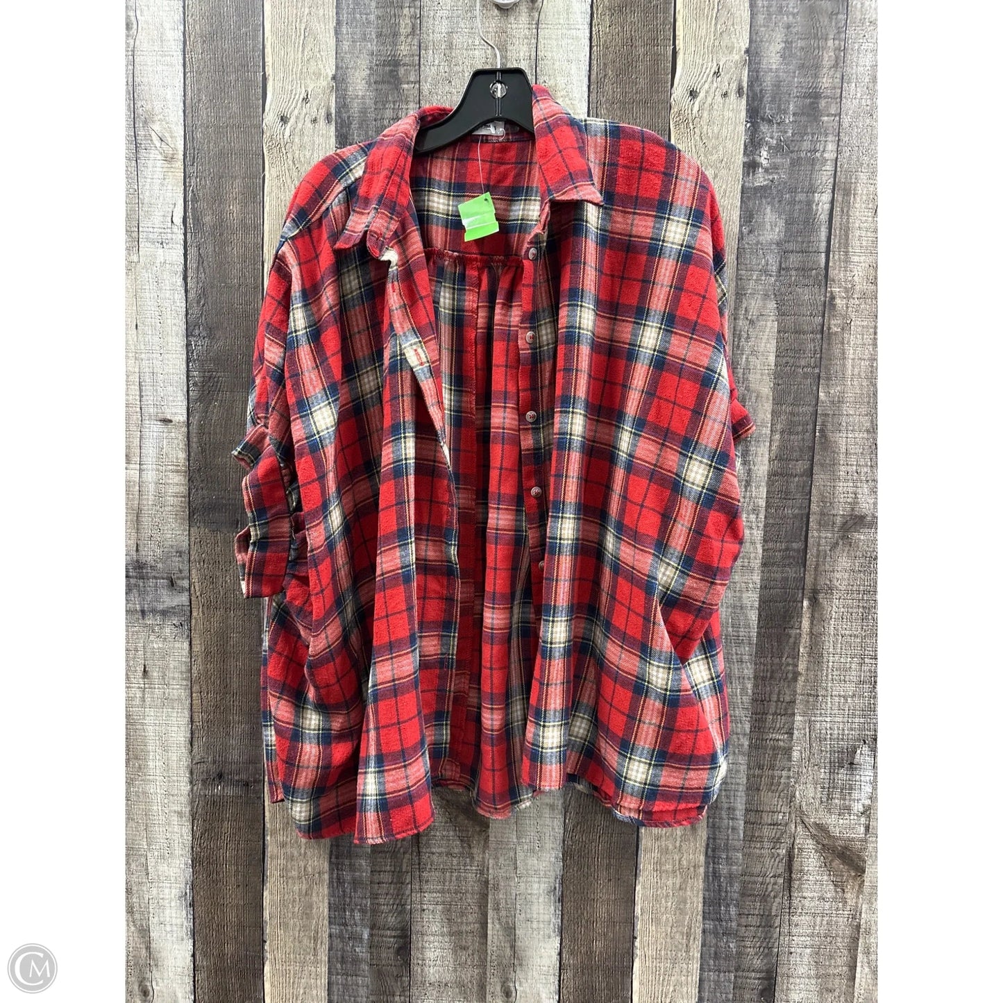 Top Long Sleeve By Day + Moon In Red, Size: M
