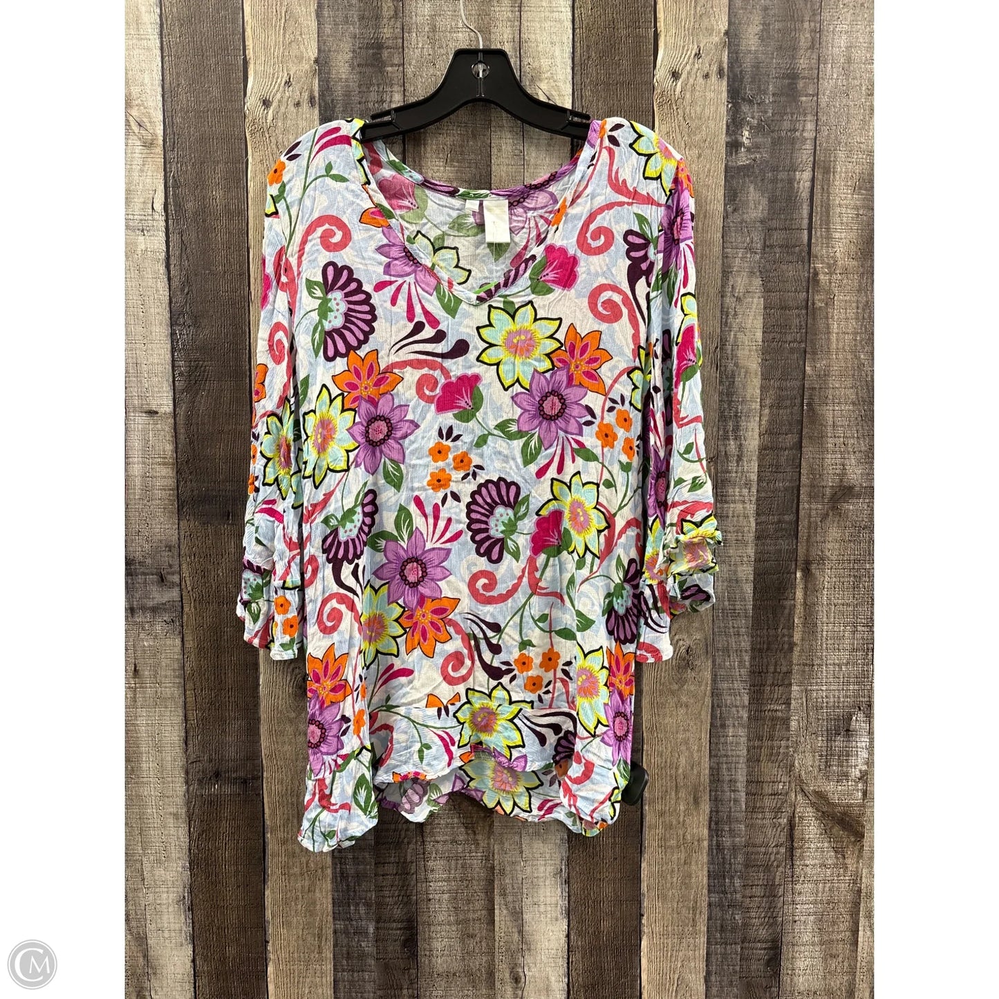 Swimwear Cover-up By Anne Cole In Floral Print, Size: Xs