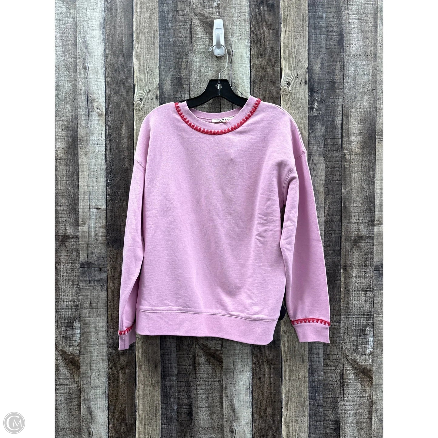 Sweatshirt Crewneck By Boden In Pink & Red, Size: S