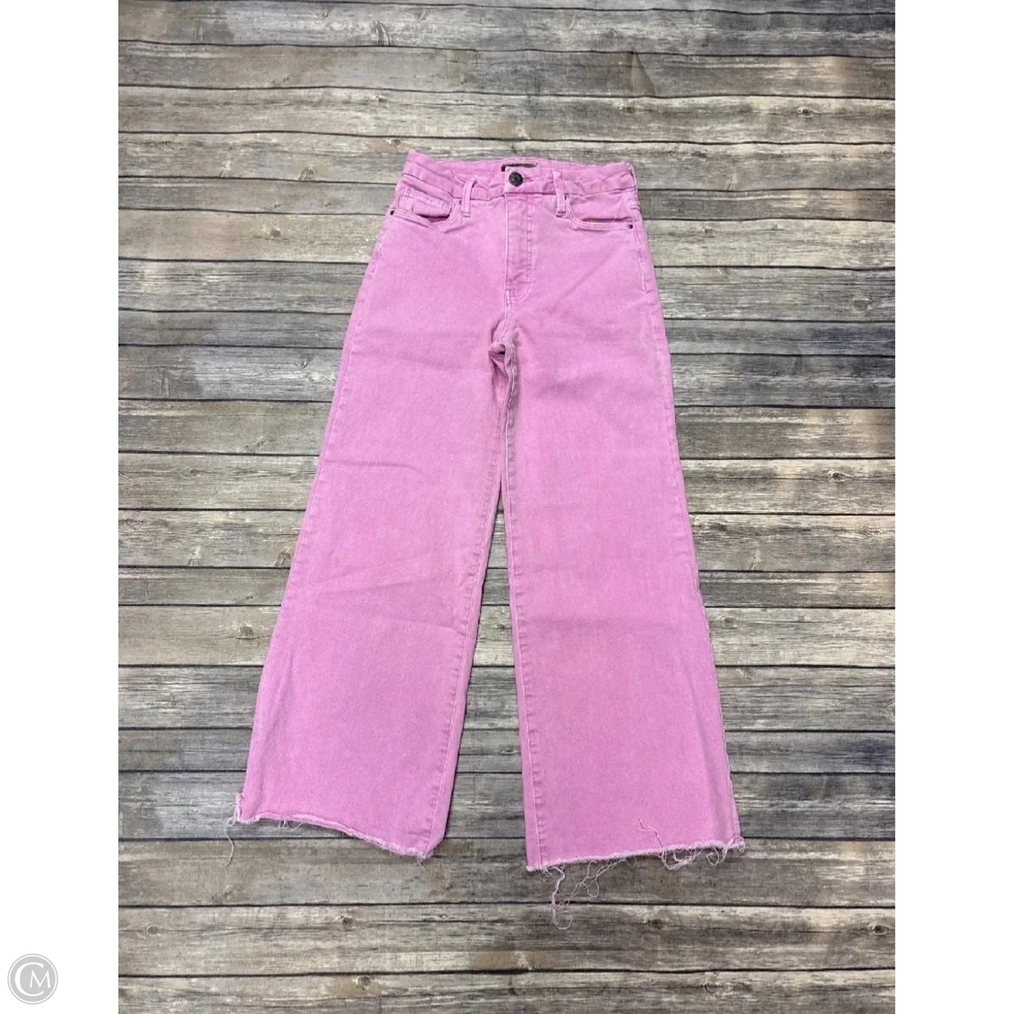 Jeans Wide Leg By Kut In Pink Denim, Size: 0