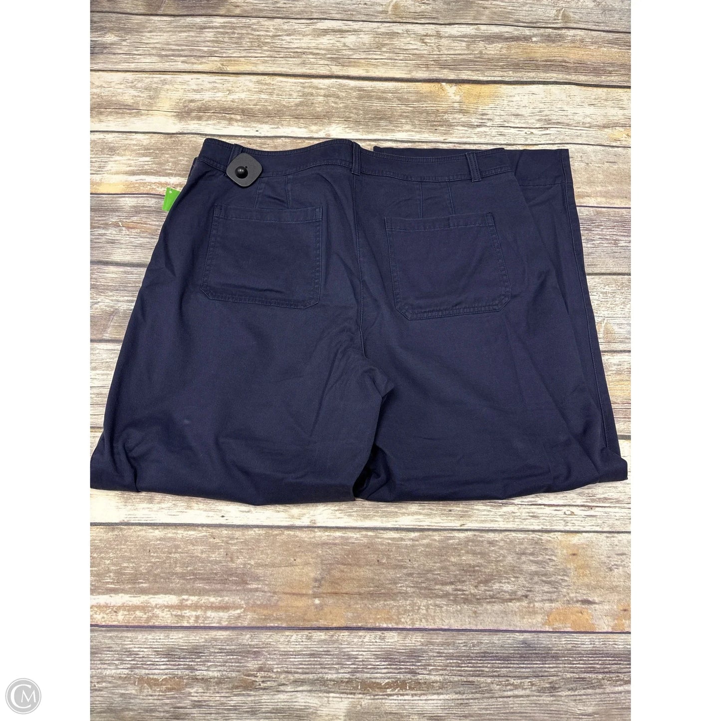 Pants Wide Leg By Talbots In Navy, Size: 14