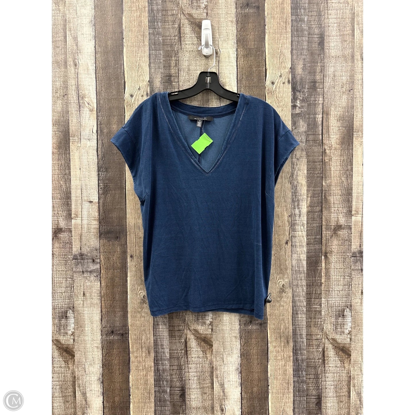 Top Short Sleeve By White House Black Market In Navy, Size: M