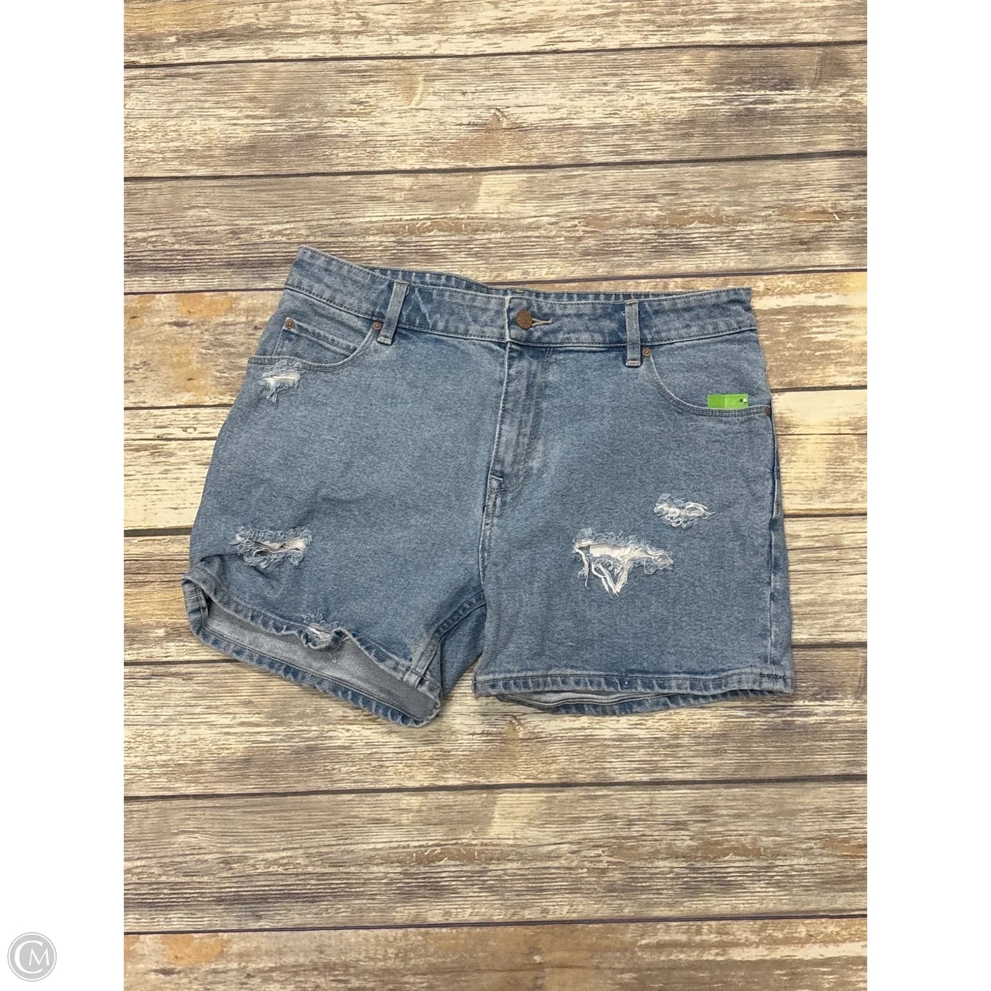 Shorts By Asos In Blue Denim, Size: 16
