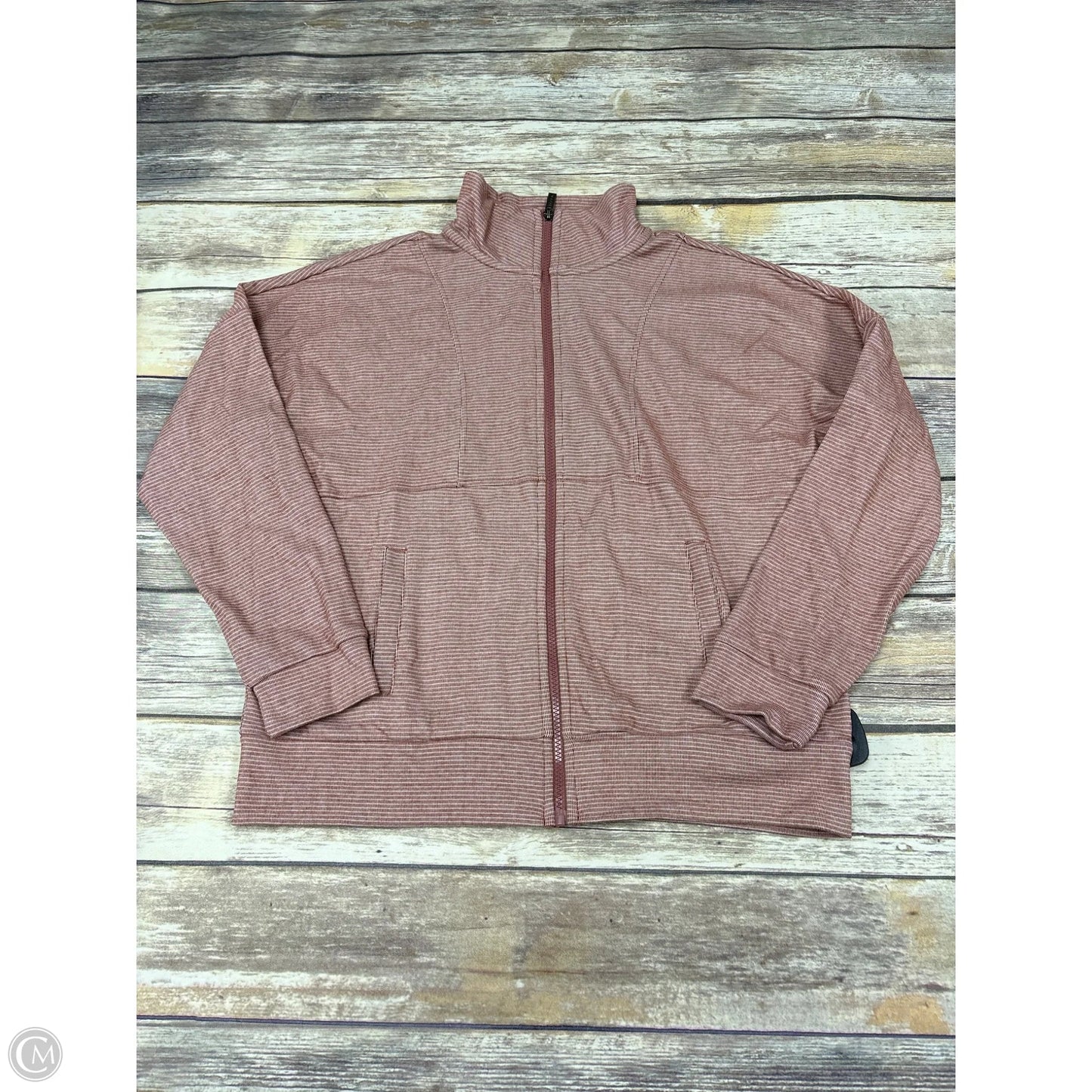 Athletic Jacket By Rbx In Mauve, Size: S