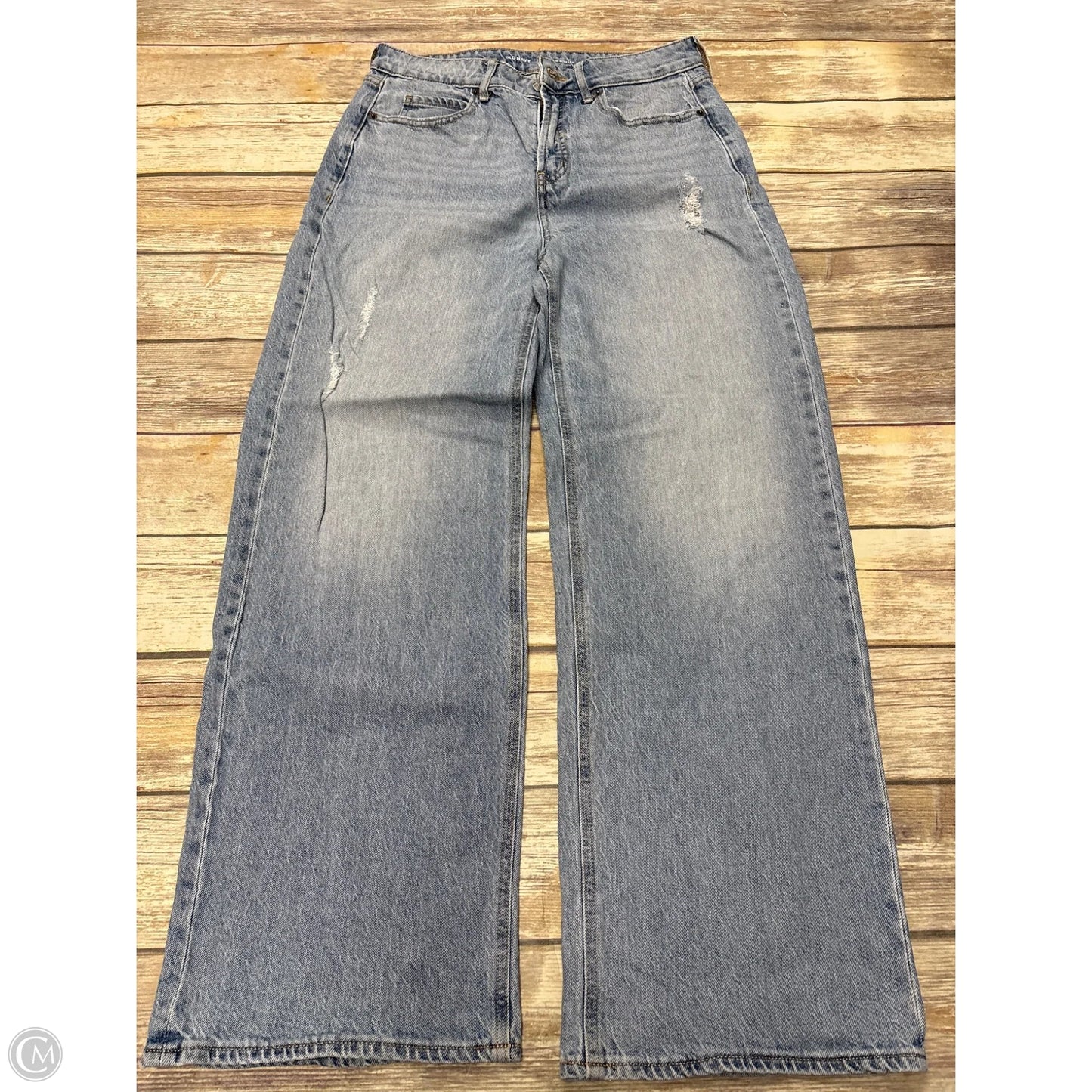 Jeans Wide Leg By Old Navy In Blue Denim, Size: 8