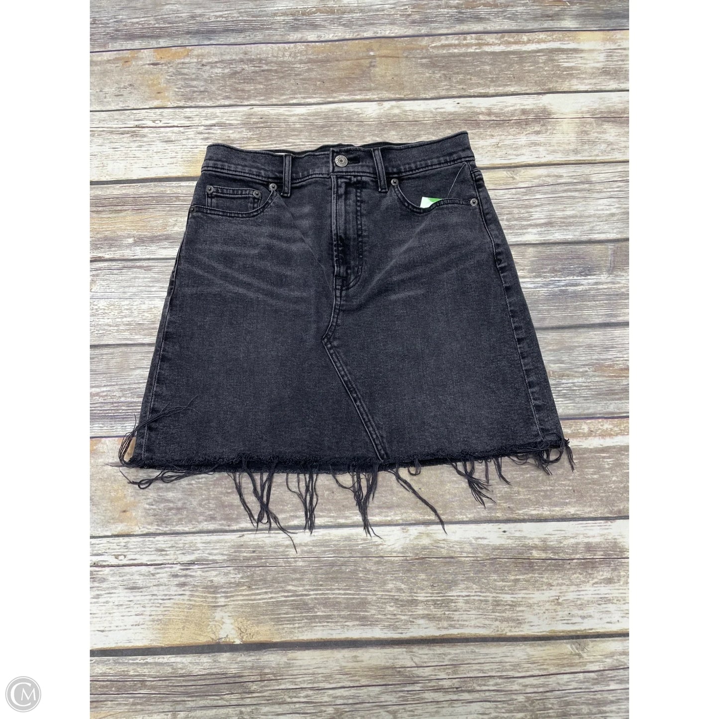 Skirt Mini & Short By Gap In Black Denim, Size: 2
