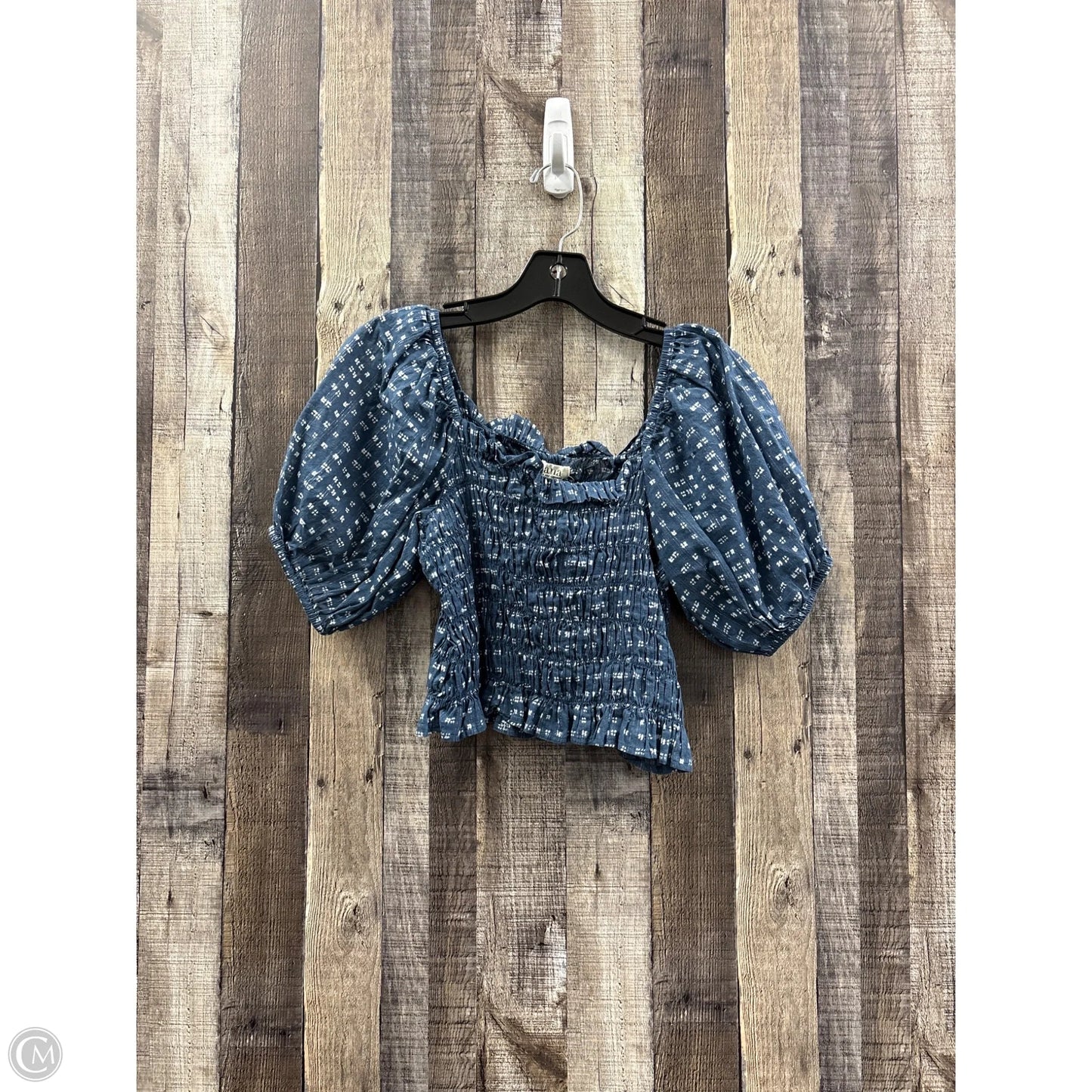 Top Short Sleeve By Ana In Blue, Size: S