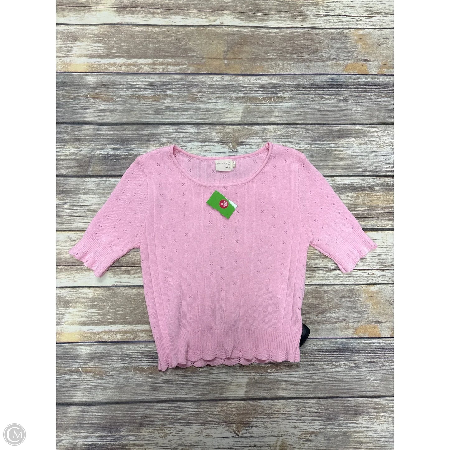 Top Short Sleeve By Dreamers In Pink, Size: M