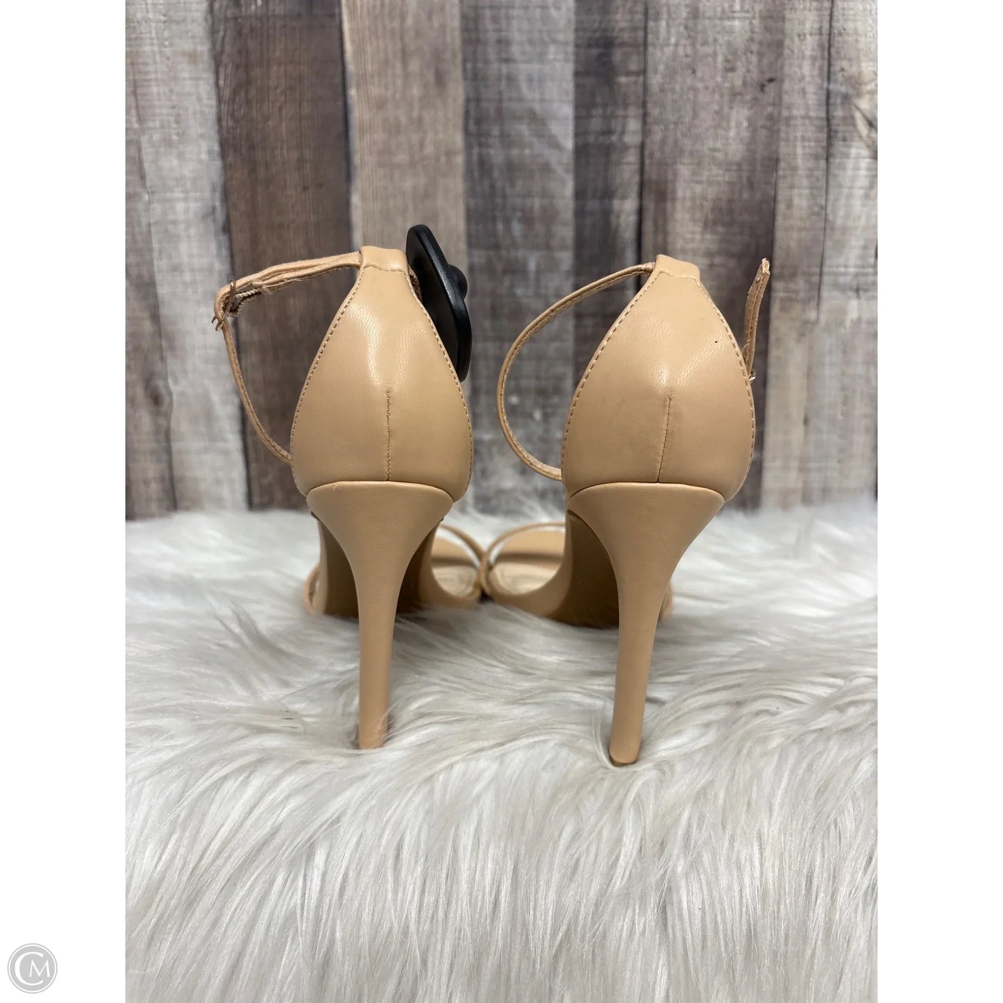 Sandals Heels Stiletto By Lulus In Beige, Size: 8