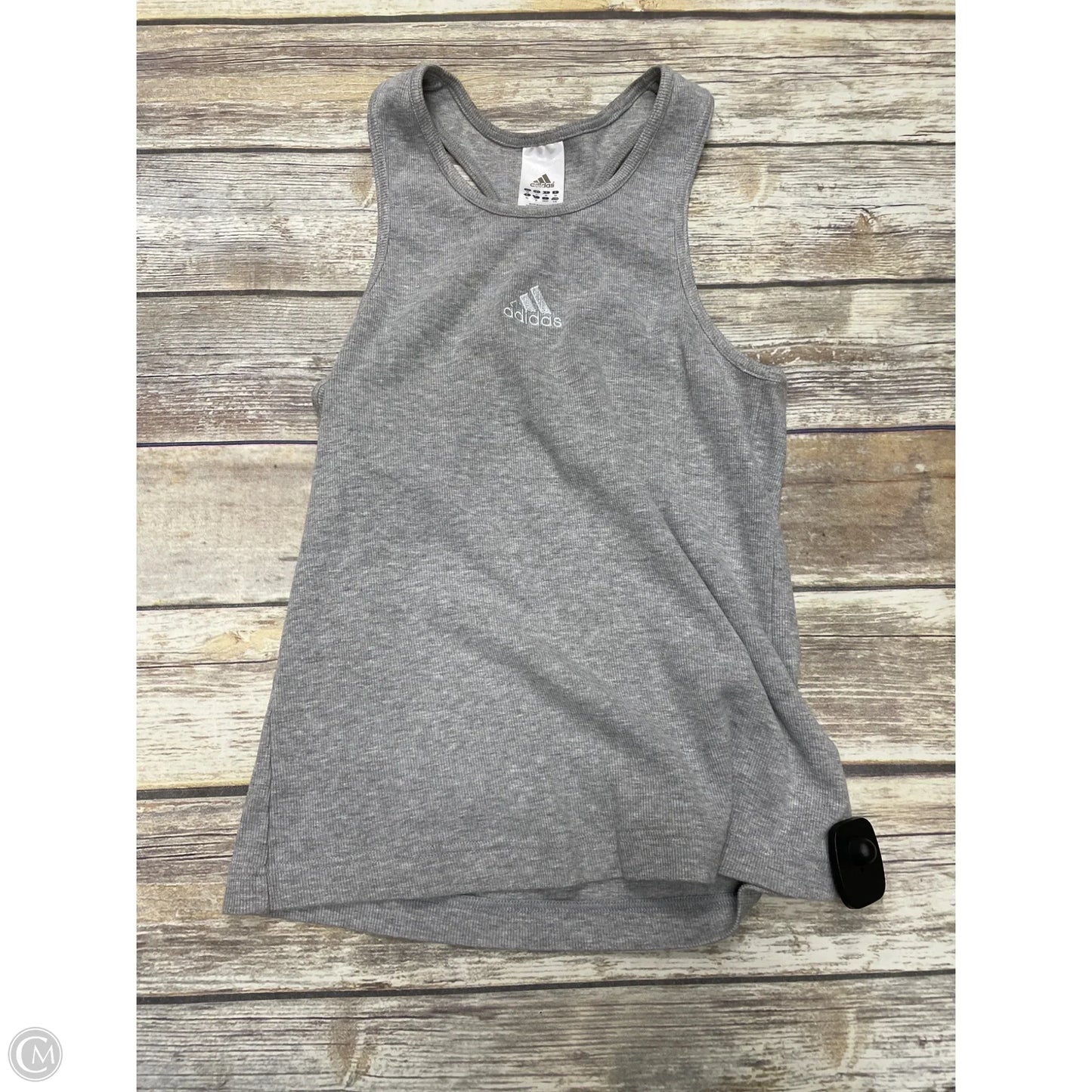Athletic Tank Top By Adidas In Grey, Size: L