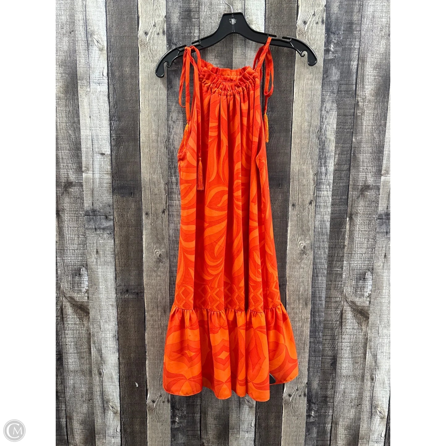 Dress Casual Midi By Taylor In Orange, Size: S