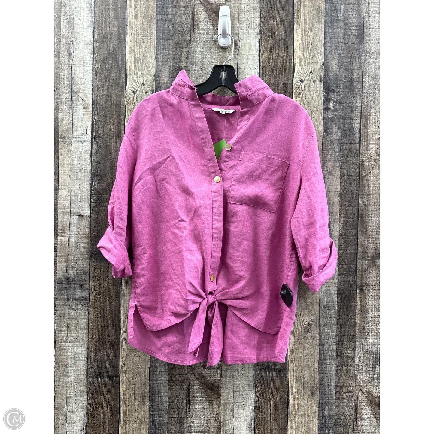 Top 3/4 Sleeve By John Mark In Pink, Size: S