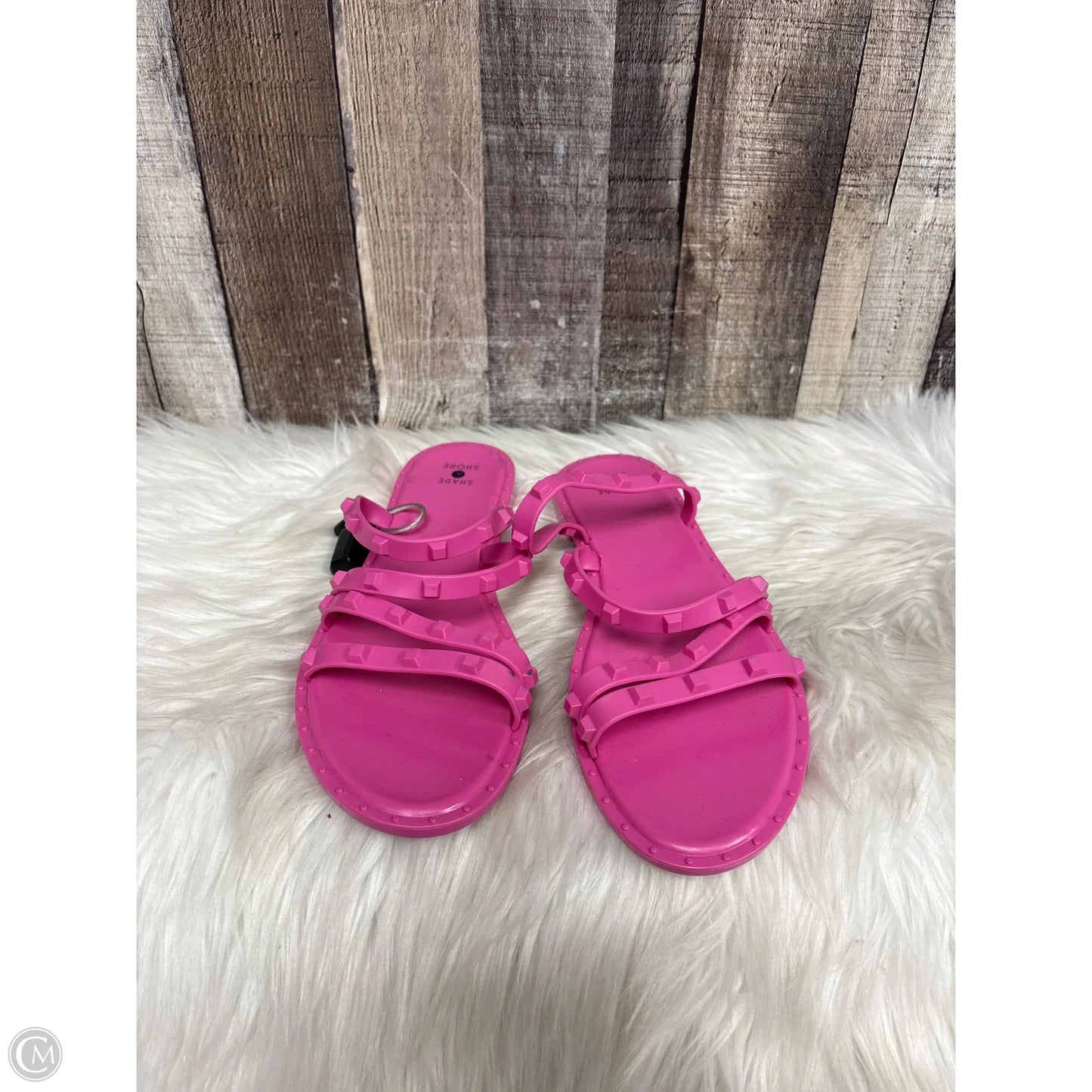 Sandals Flats By Shade & Shore In Pink, Size: 9