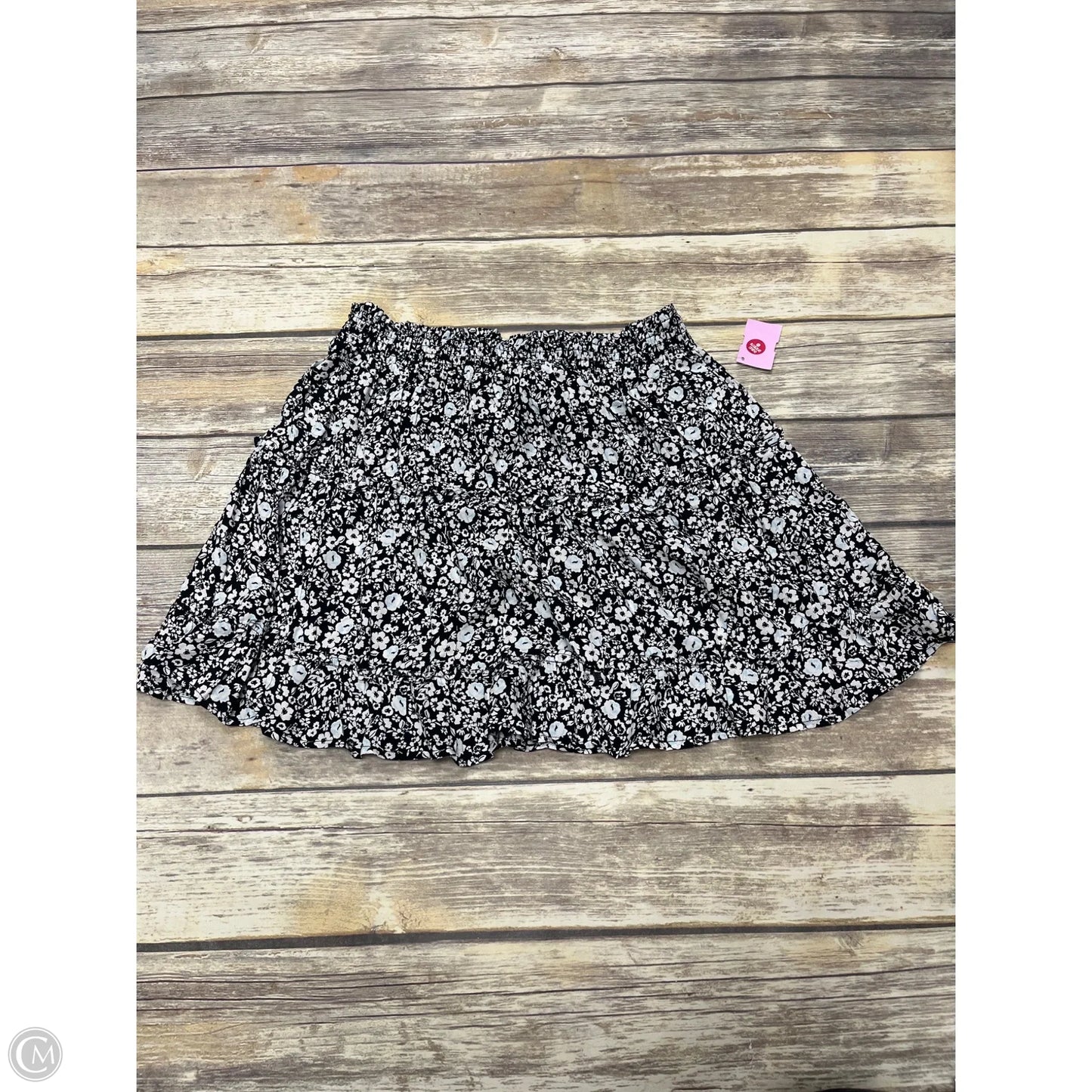Skirt Mini & Short By Laundry In Black & White, Size: M