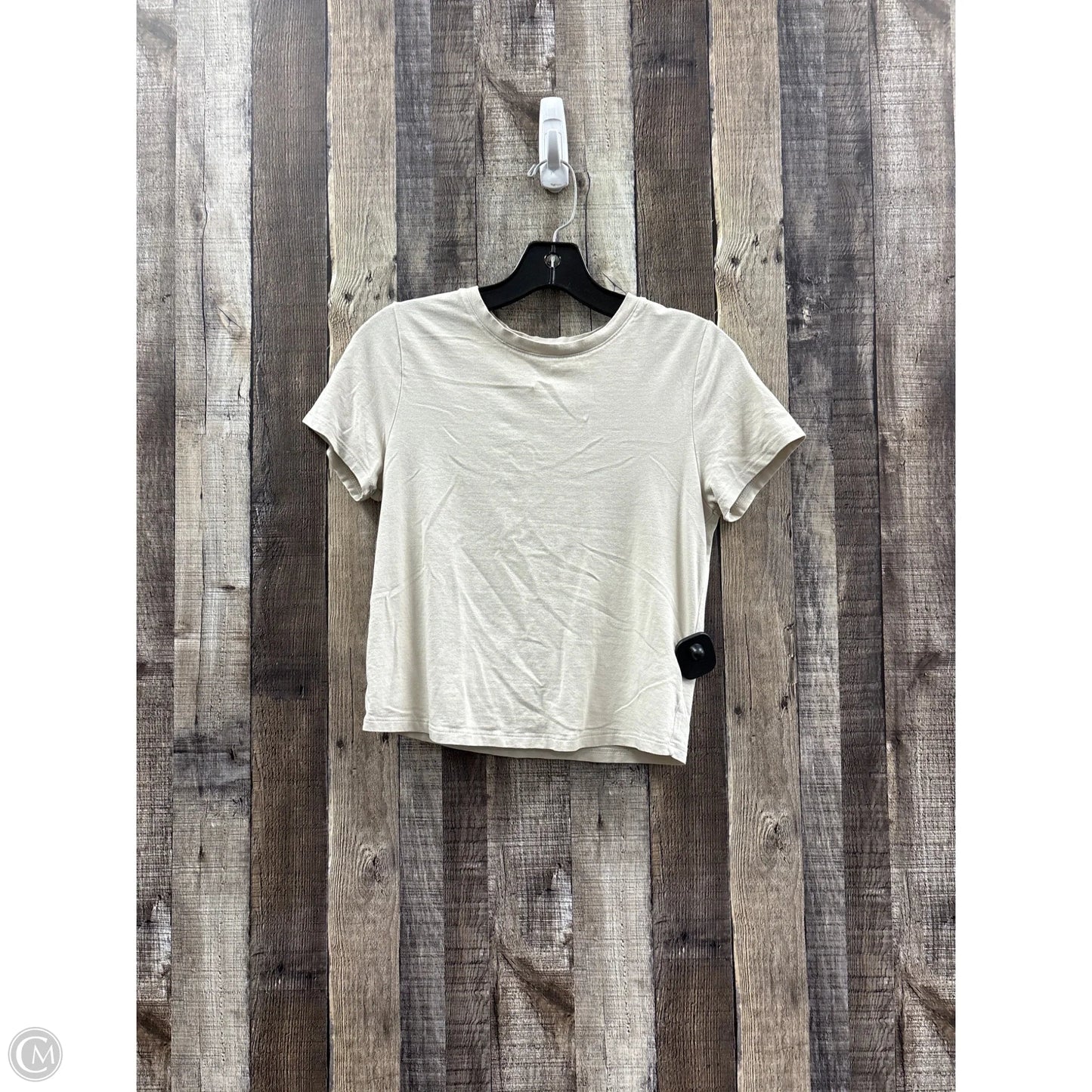 Top Short Sleeve Basic By Old Navy In Beige, Size: S